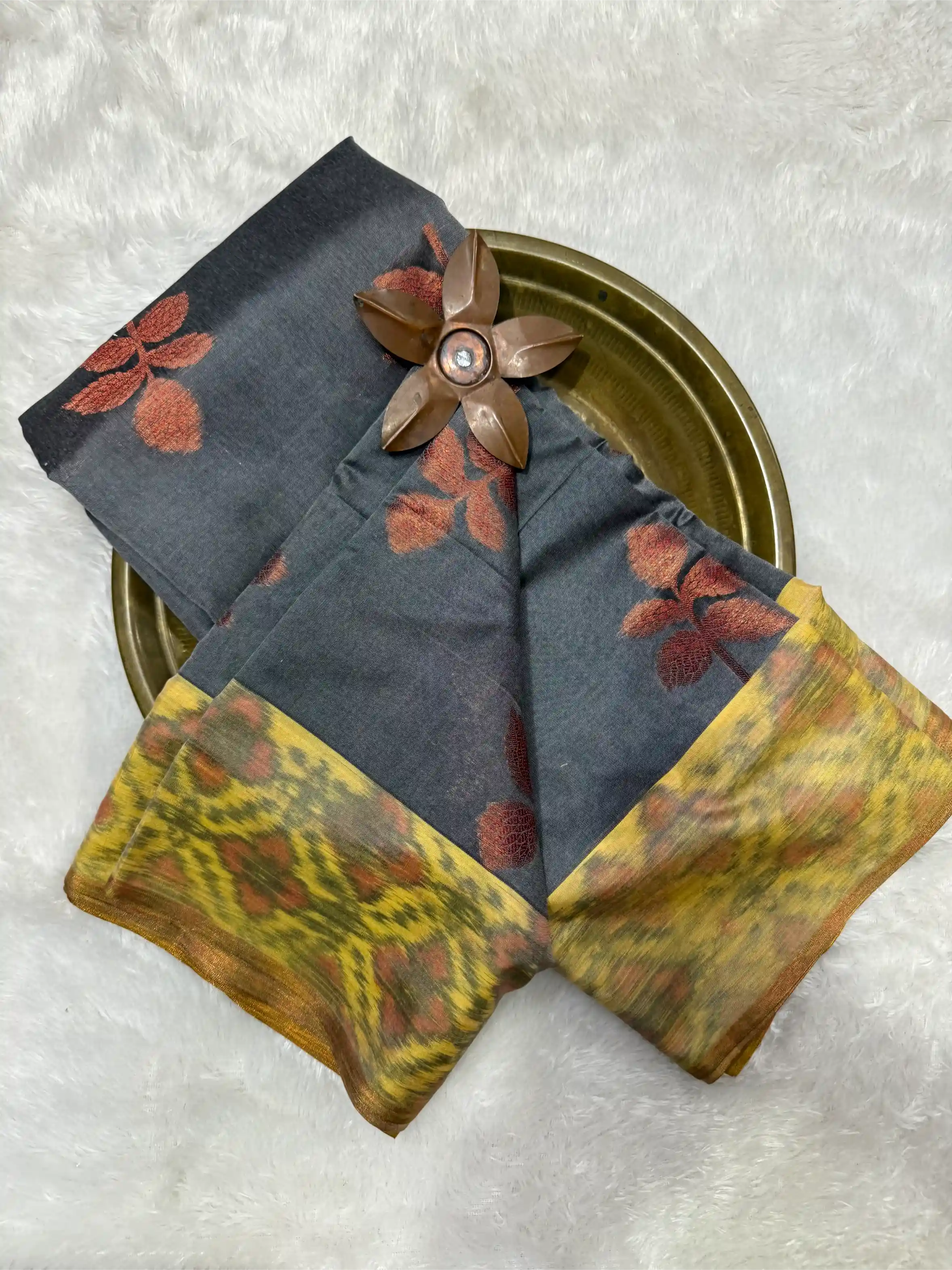 Beautiful Softsilk Embossed Weave Banarasi Saree