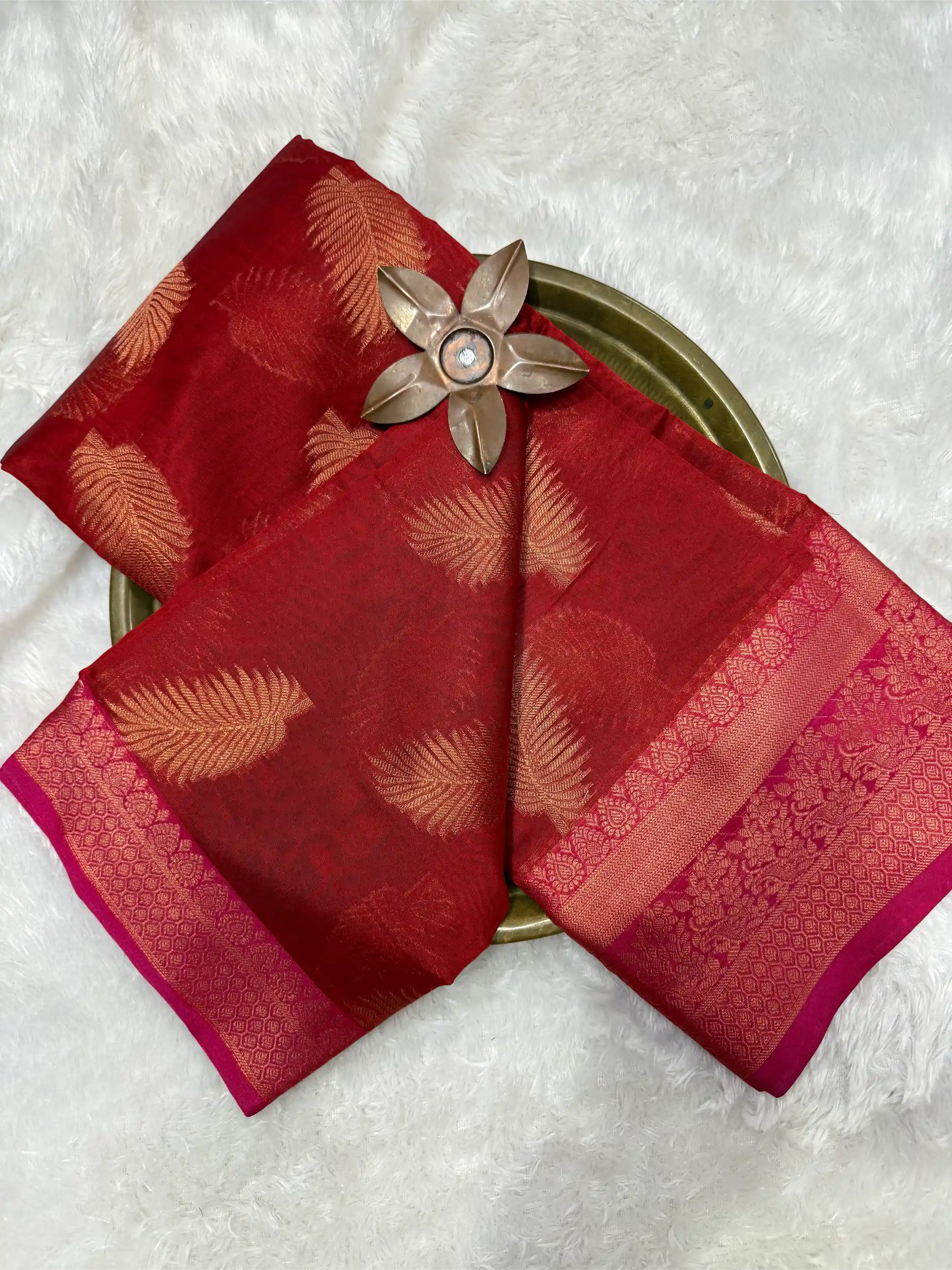 Beautiful Softsilk Embossed Weave Banarasi Saree