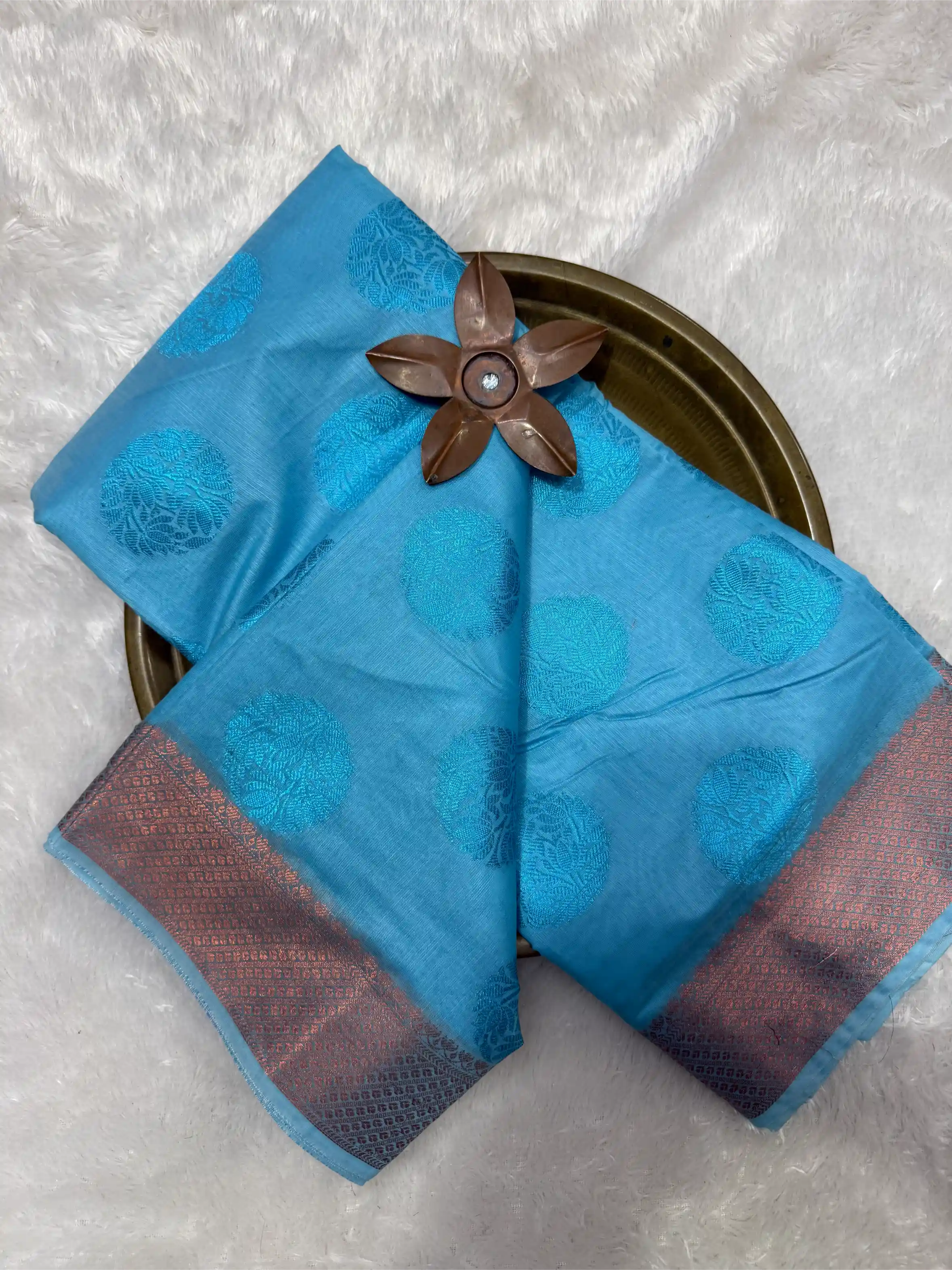 Beautiful Softsilk Embossed Weave Banarasi Saree