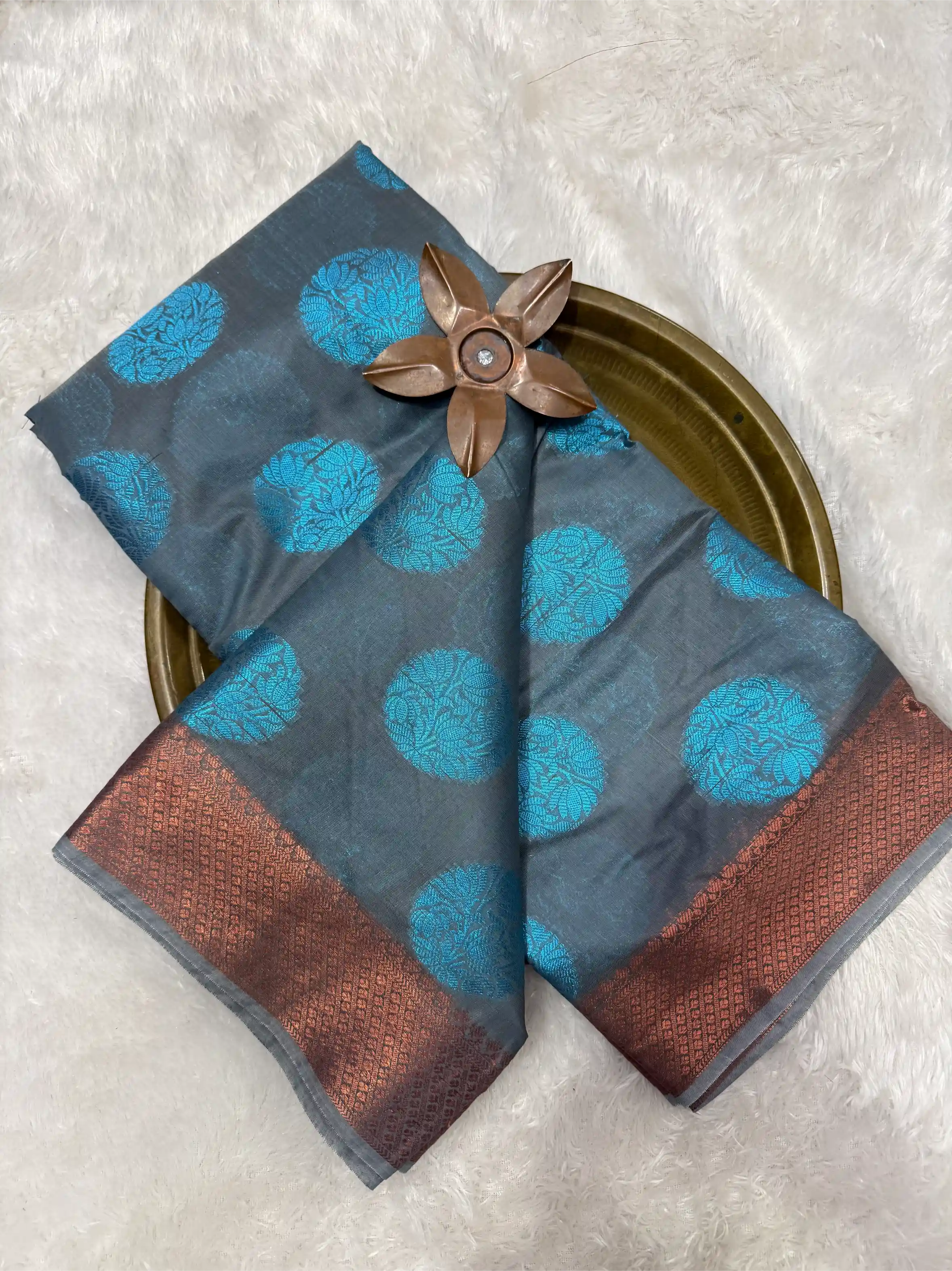 Beautiful Softsilk Embossed Weave Banarasi Saree