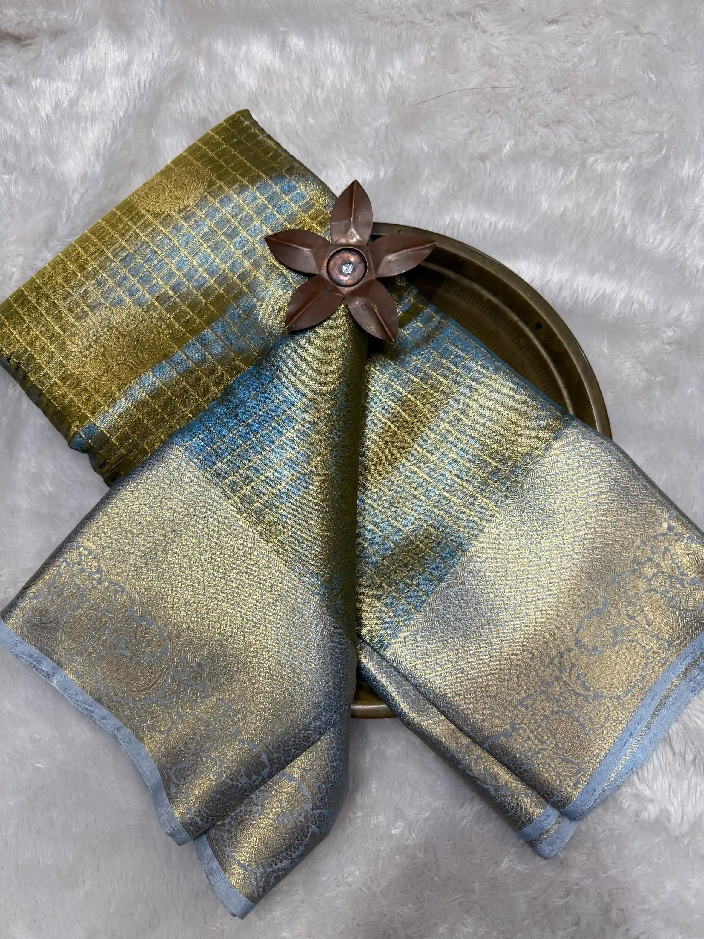 Beautiful Softsilk Embossed Weave Banarasi Saree