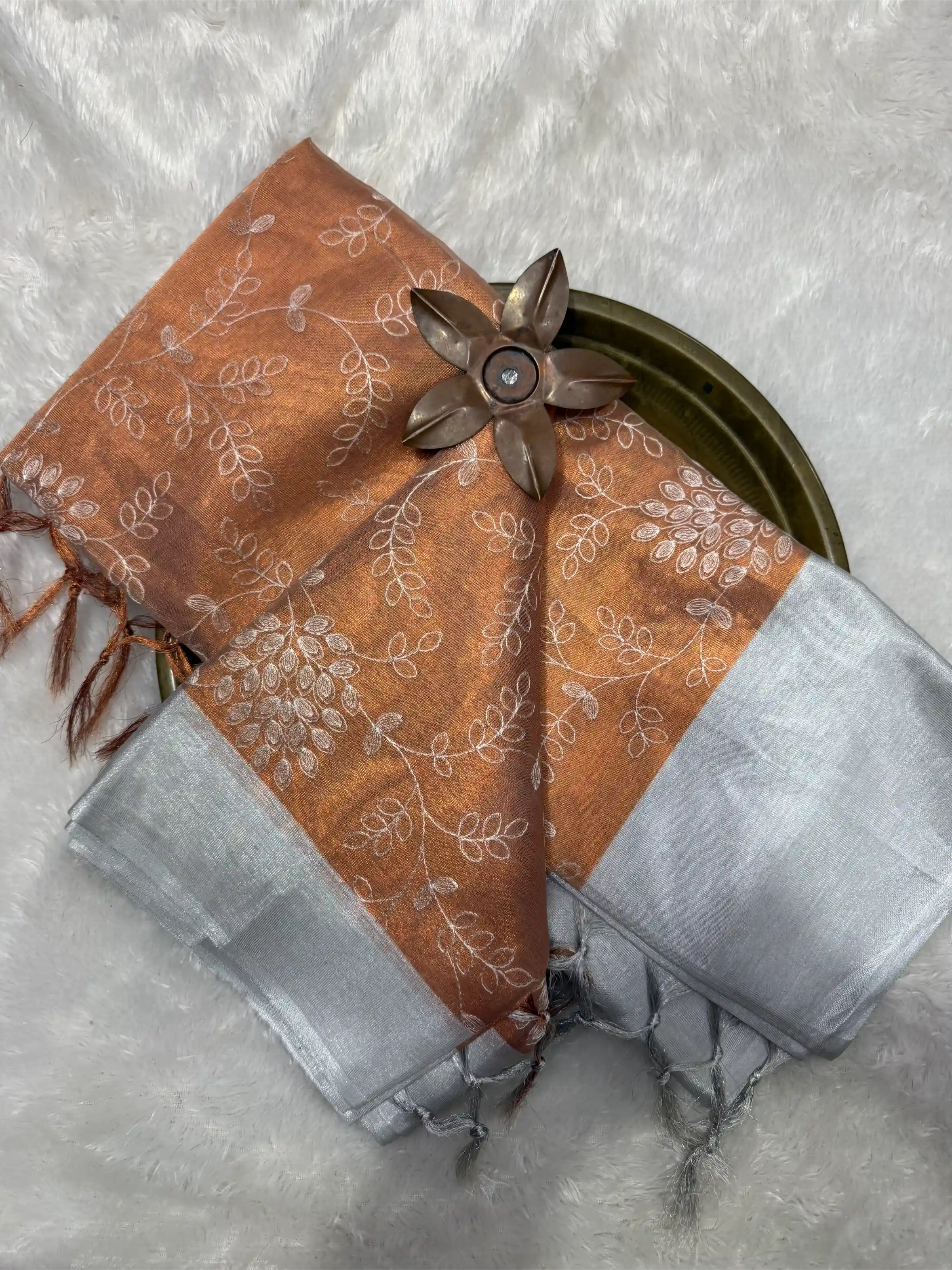 Beautiful Softsilk Embossed Weave Banarasi Saree