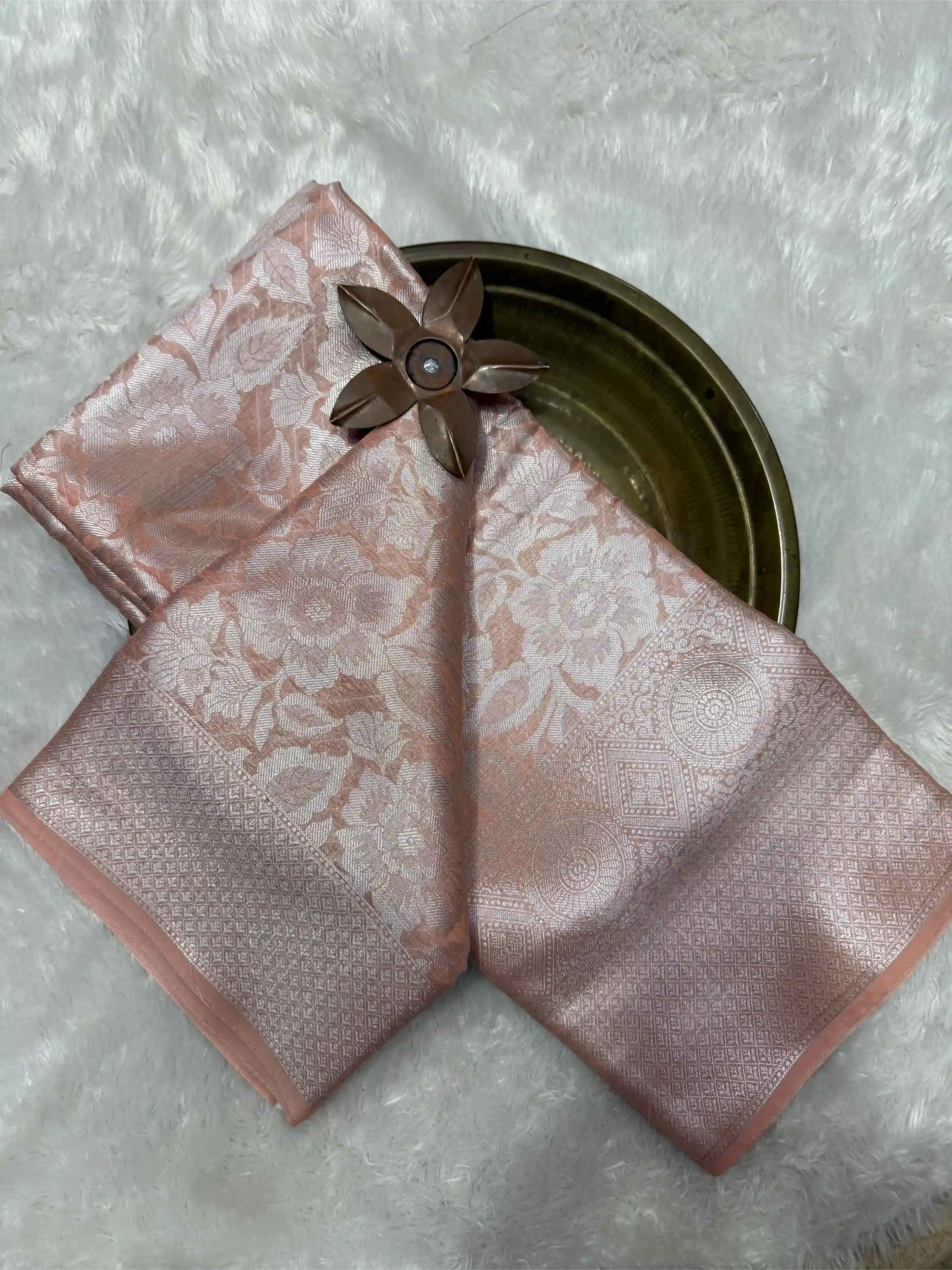 Beautiful Softsilk Embossed Weave Banarasi Saree