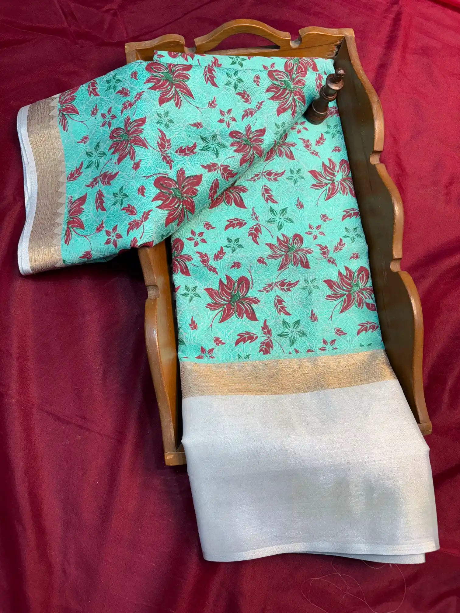 Beautiful Softsilk Traditional Printed Banarasi Saree