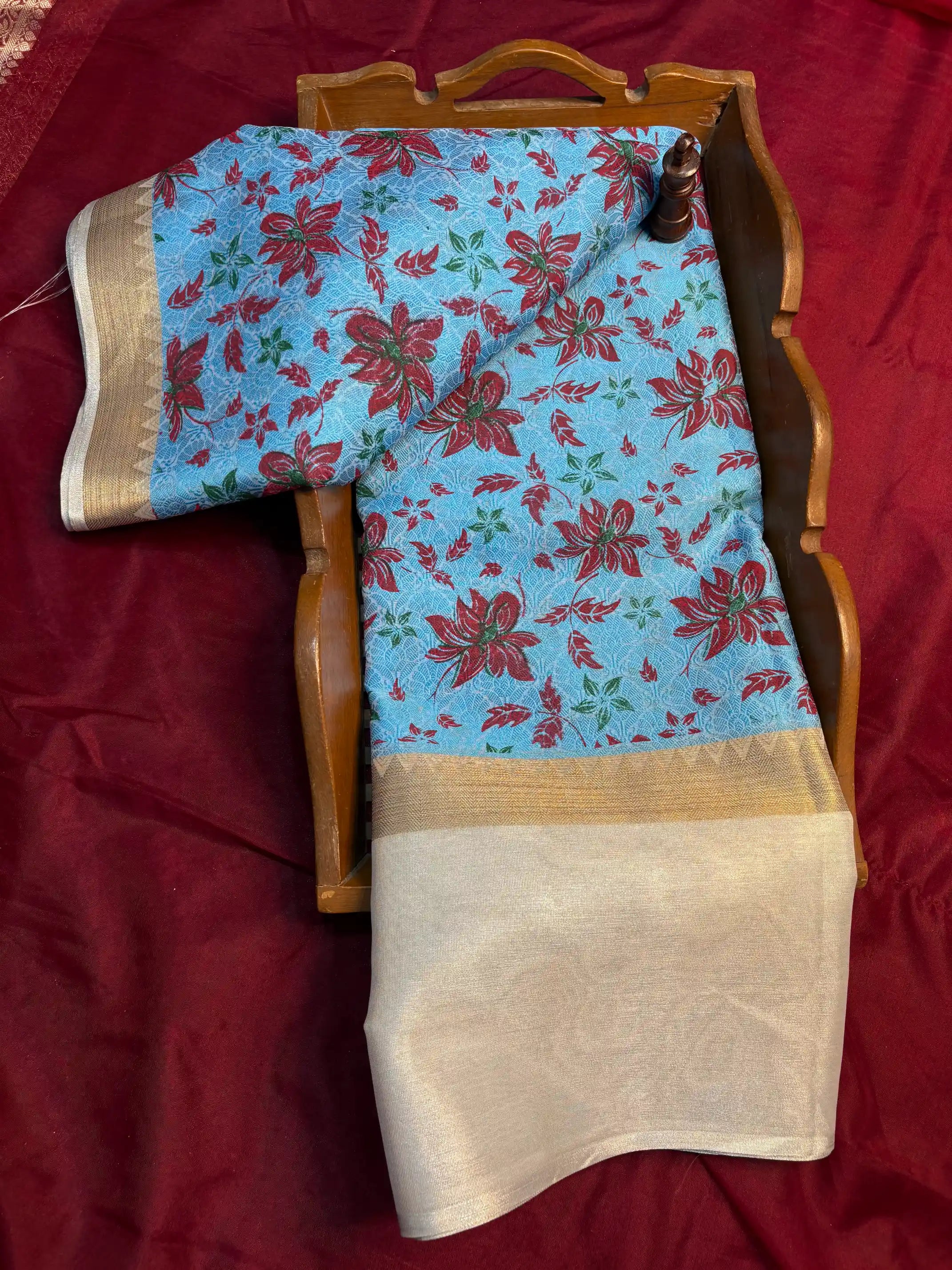 Beautiful Softsilk Traditional Printed Banarasi Saree