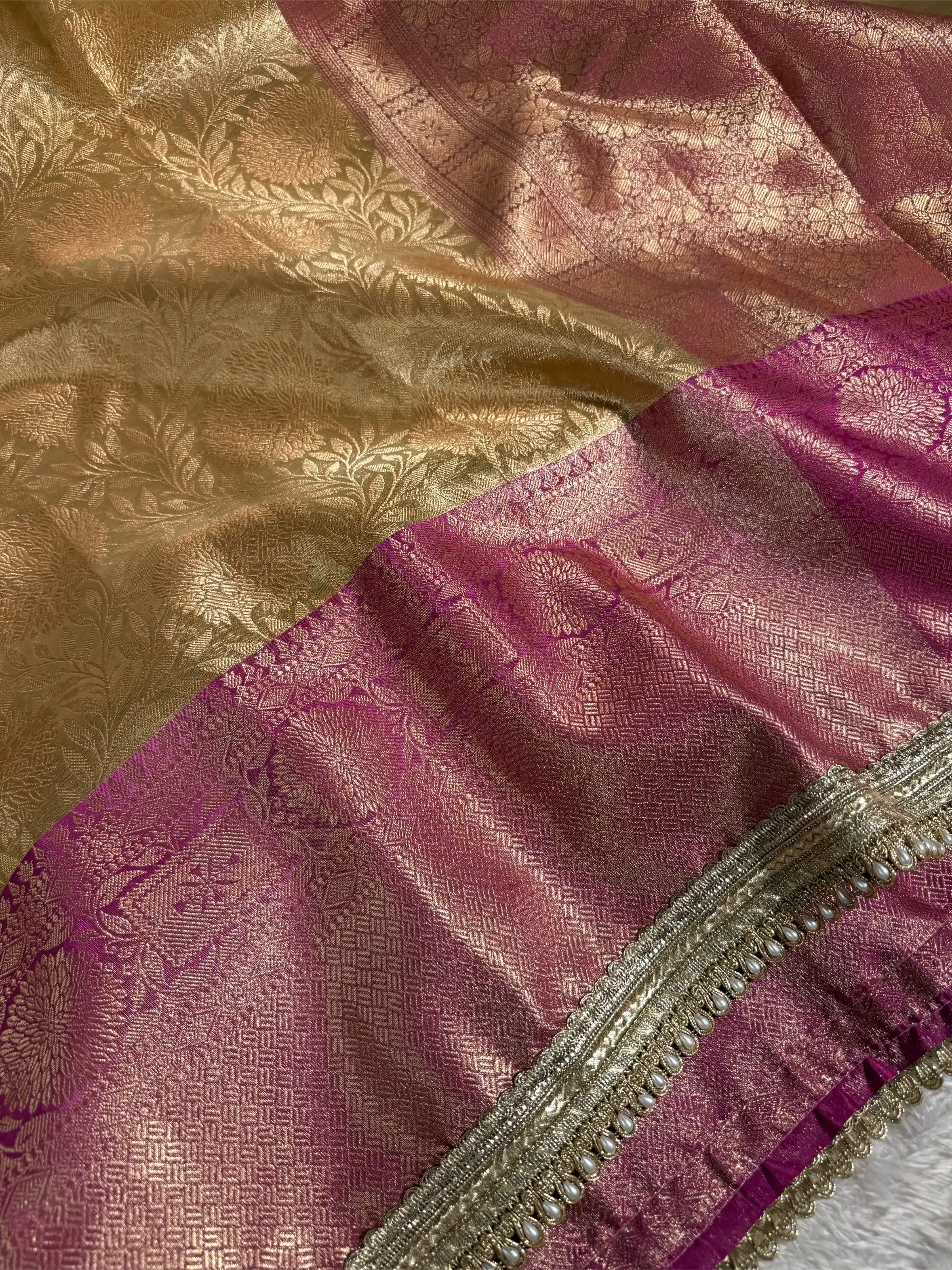 Bridal Kanjivaram Tissue Silk Brocade Designer Banarasi Saree