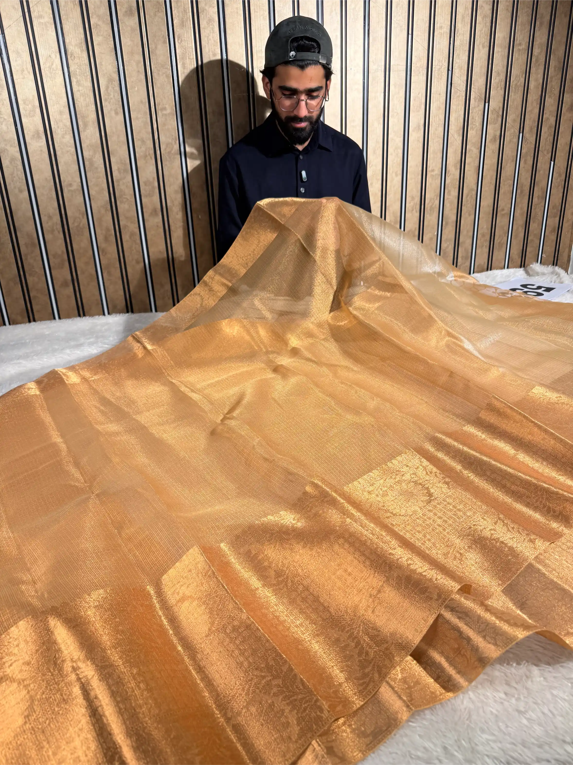 Copper Kota Tissue Silk Traditional Banarasi Saree