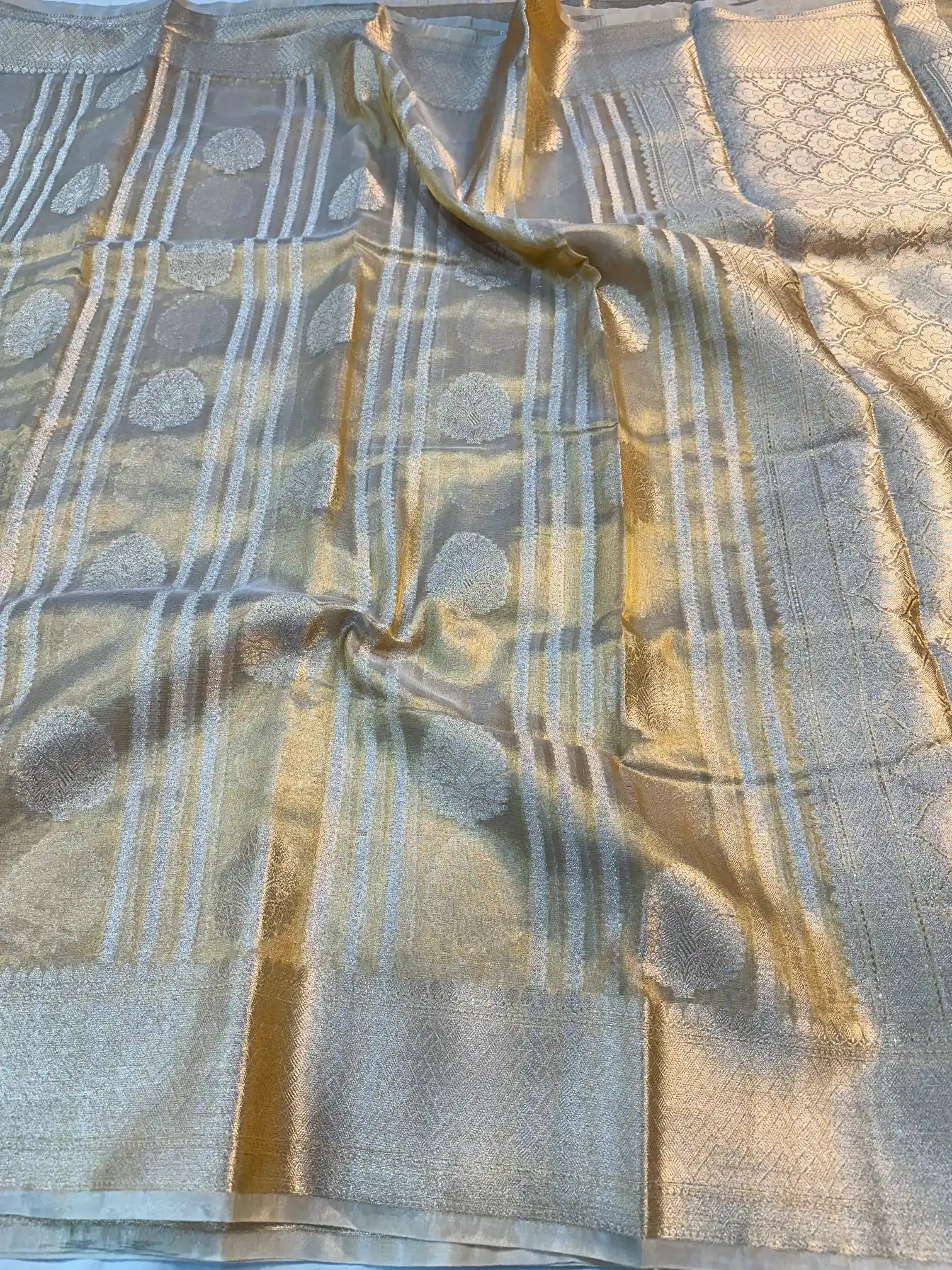 Copper Tissue Silk Traditional Banarasi Saree