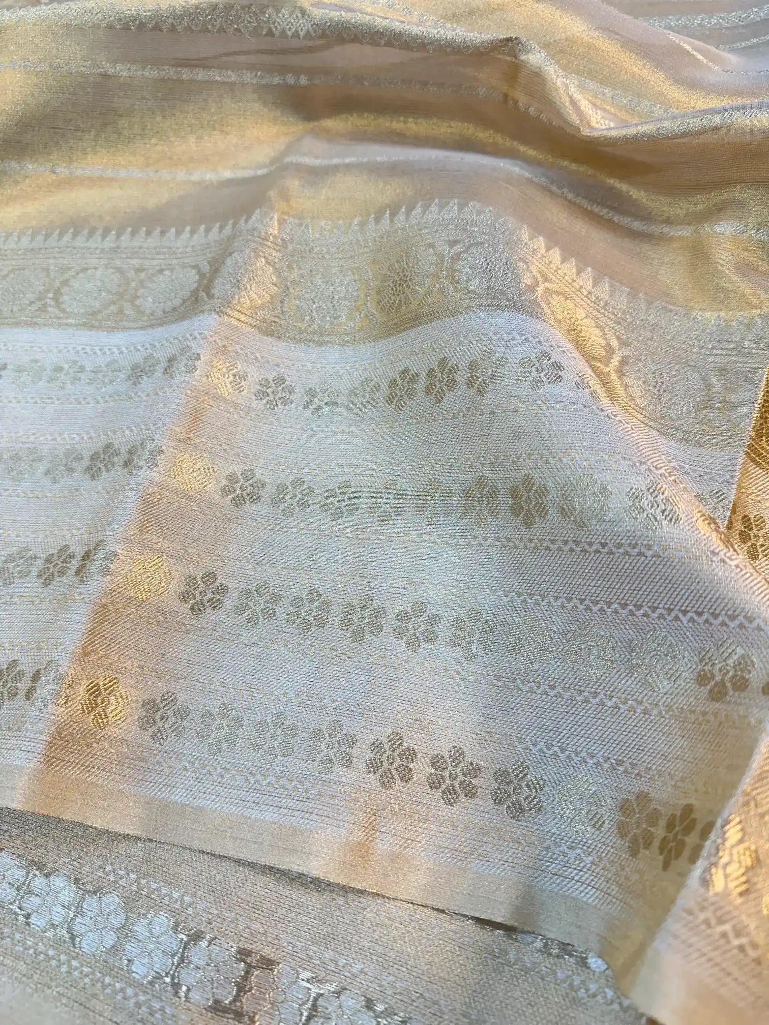 Copper Tissue Silk Traditional Banarasi Saree