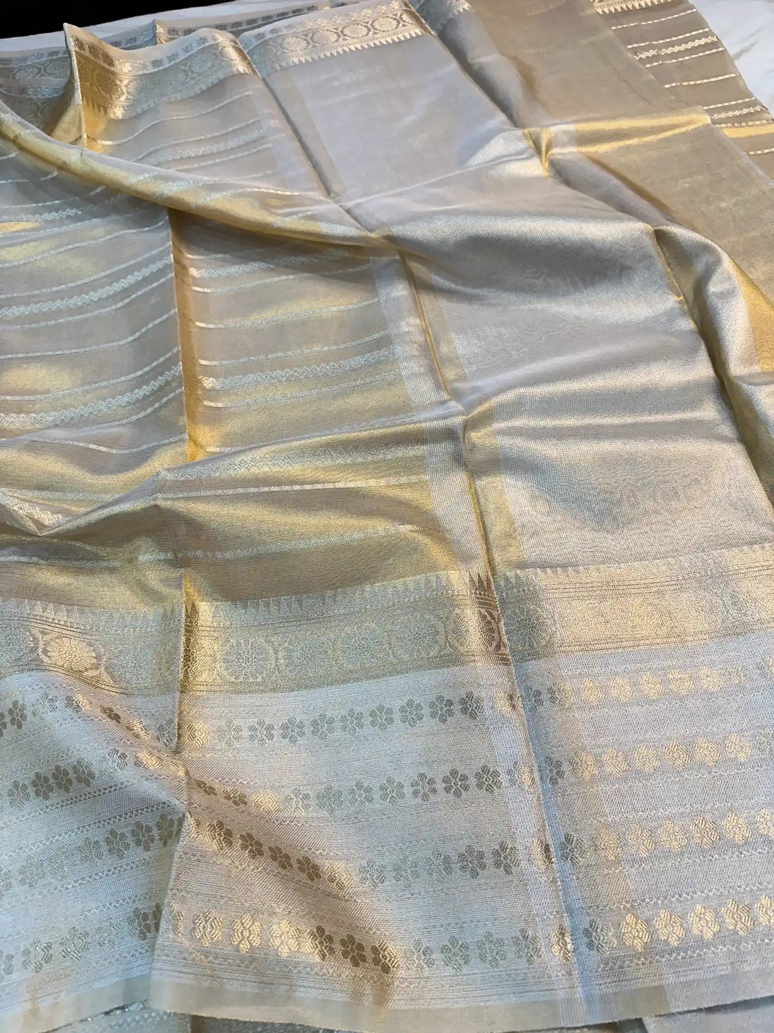 Copper Tissue Silk Traditional Banarasi Saree