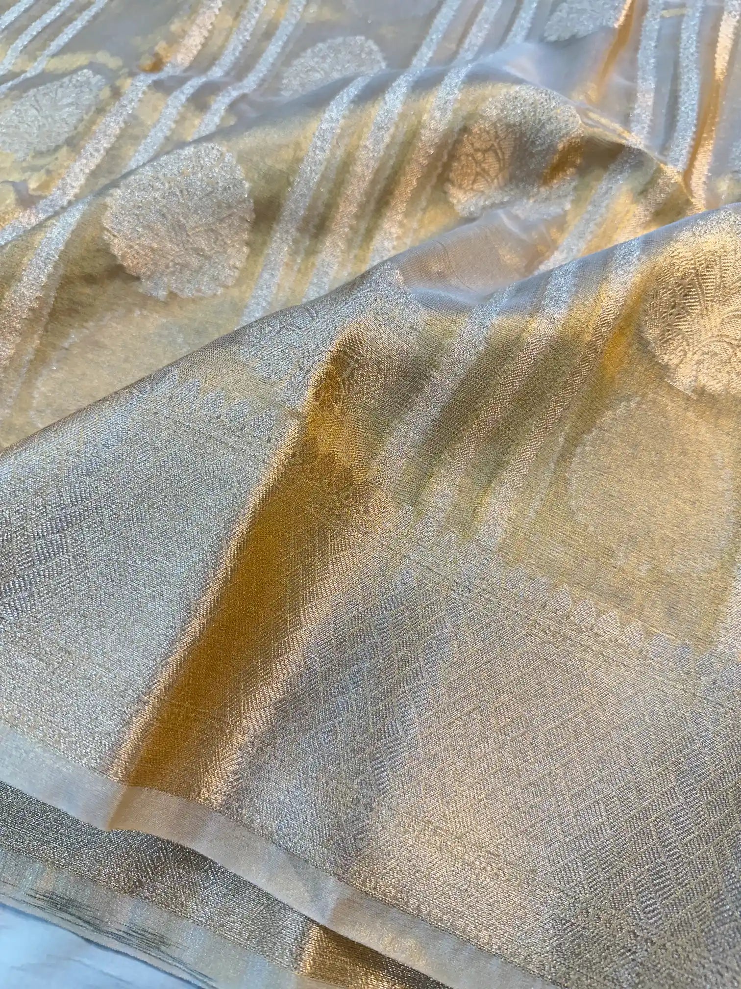 Copper Tissue Silk Traditional Banarasi Saree