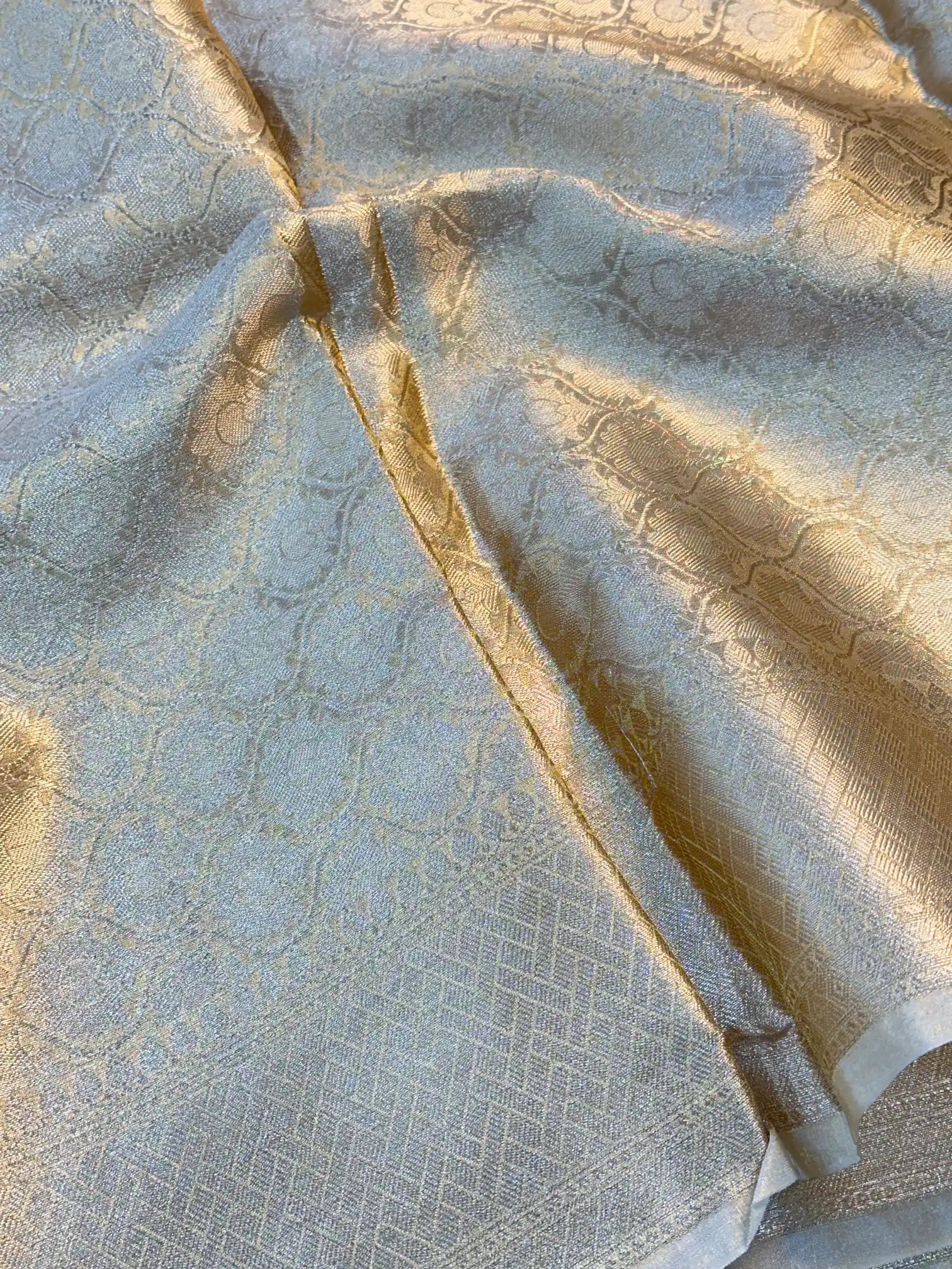 Copper Tissue Silk Traditional Banarasi Saree