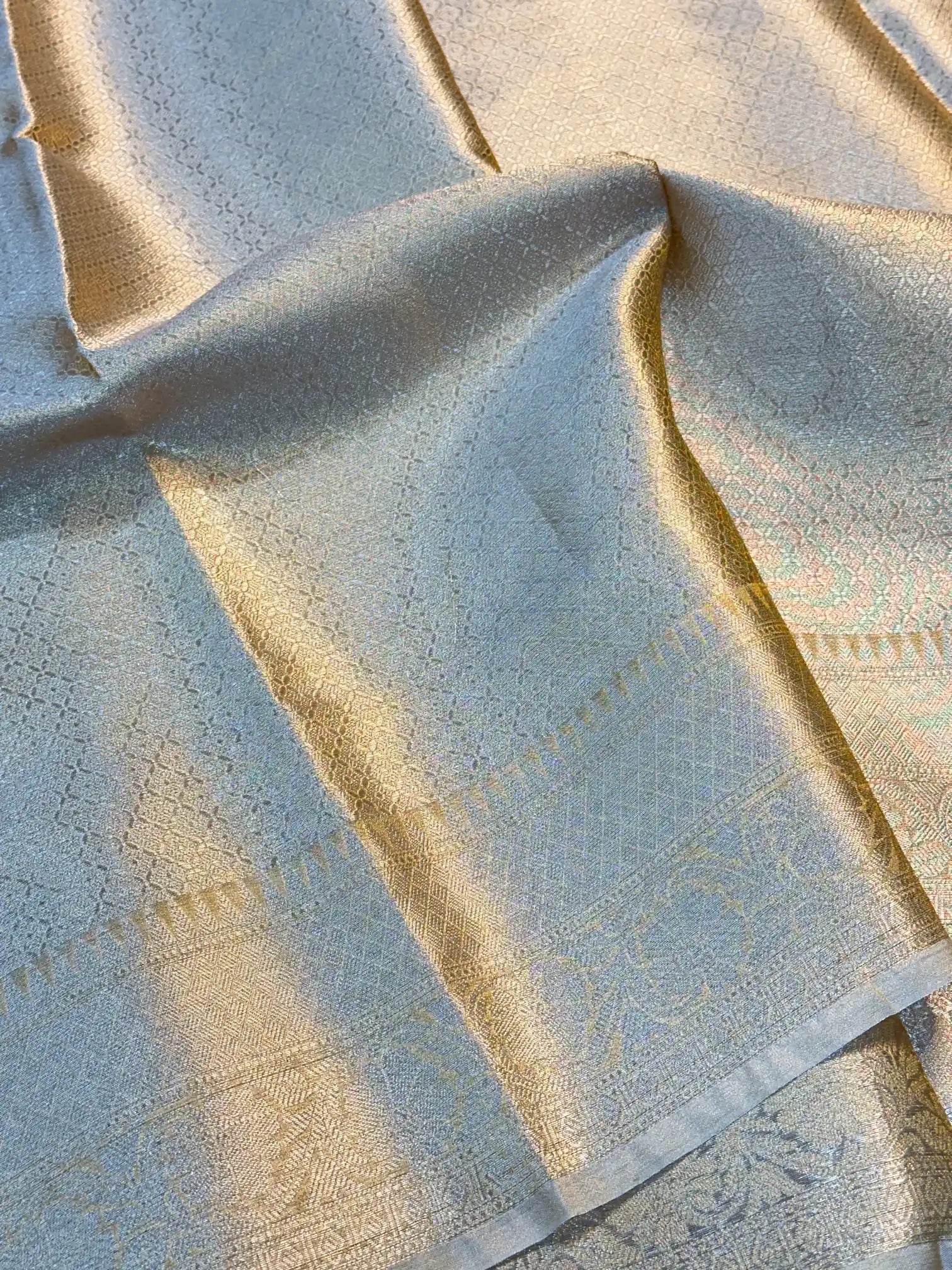 Copper Tissue Silk Traditional Banarasi Saree