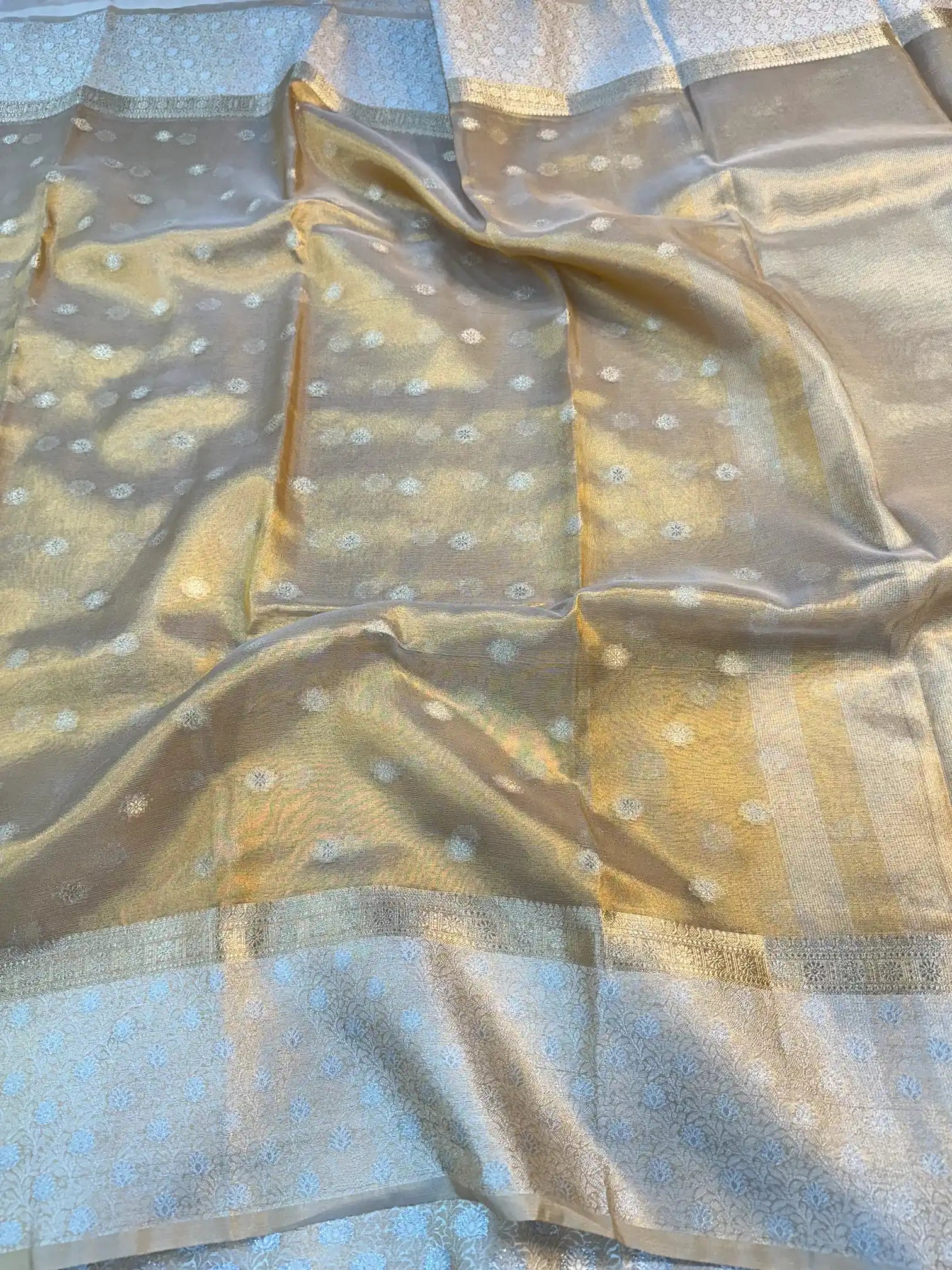 Copper Tissue Silk Traditional Banarasi Saree