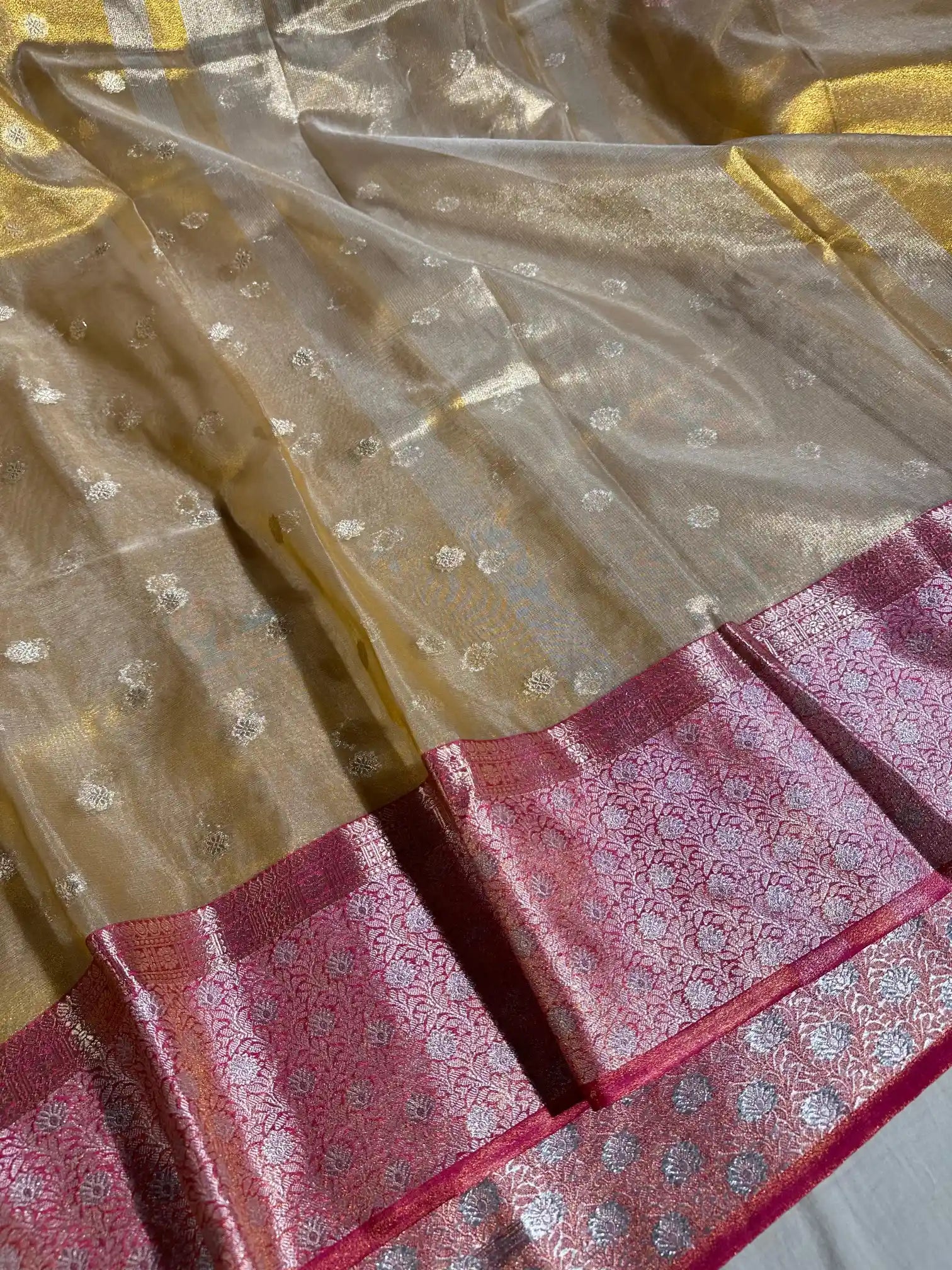 Copper Shade Tissue Silk Banarasi Saree