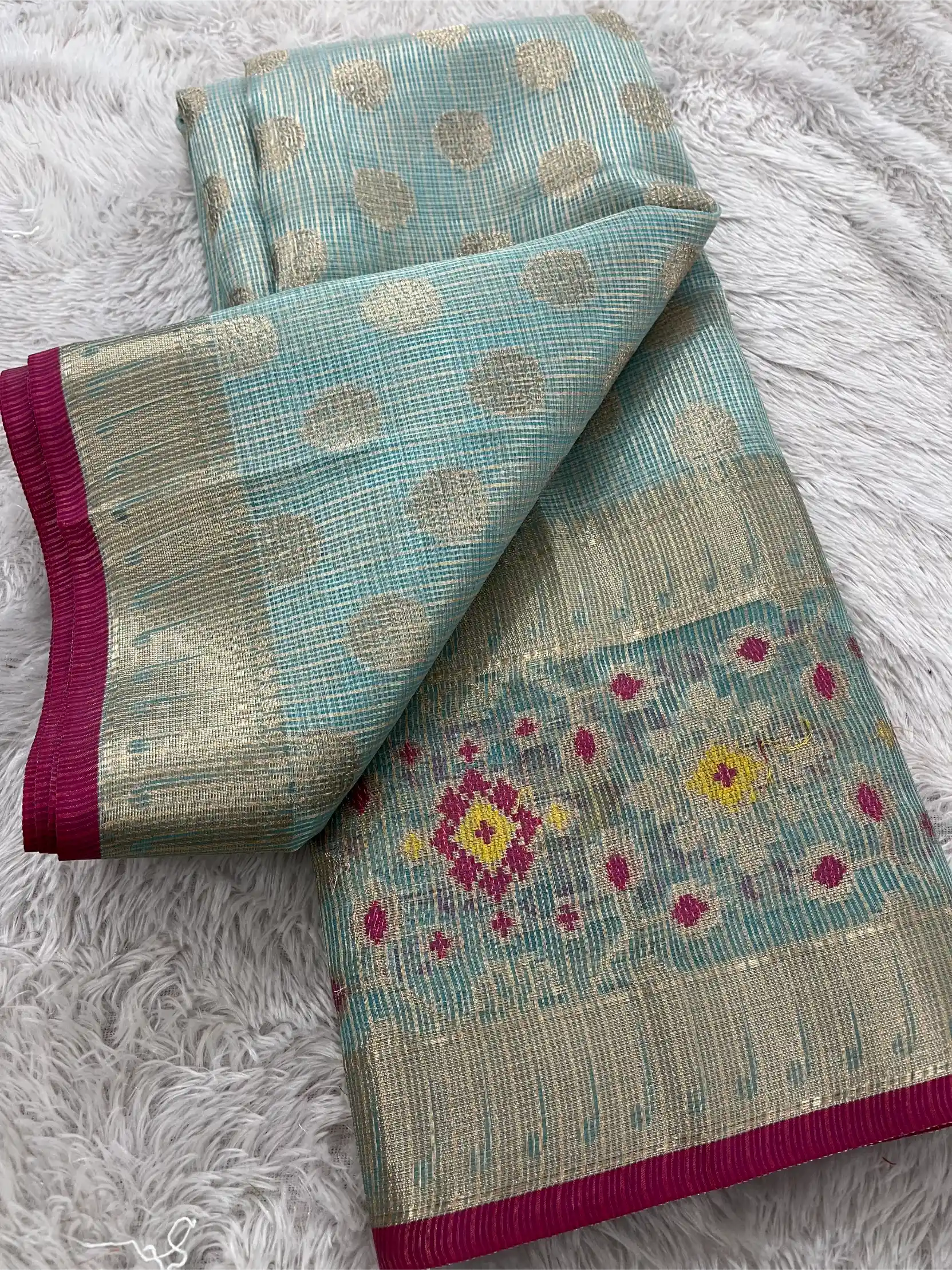 Eccentric Tissue Silk Meenakari Weave Banarasi Saree