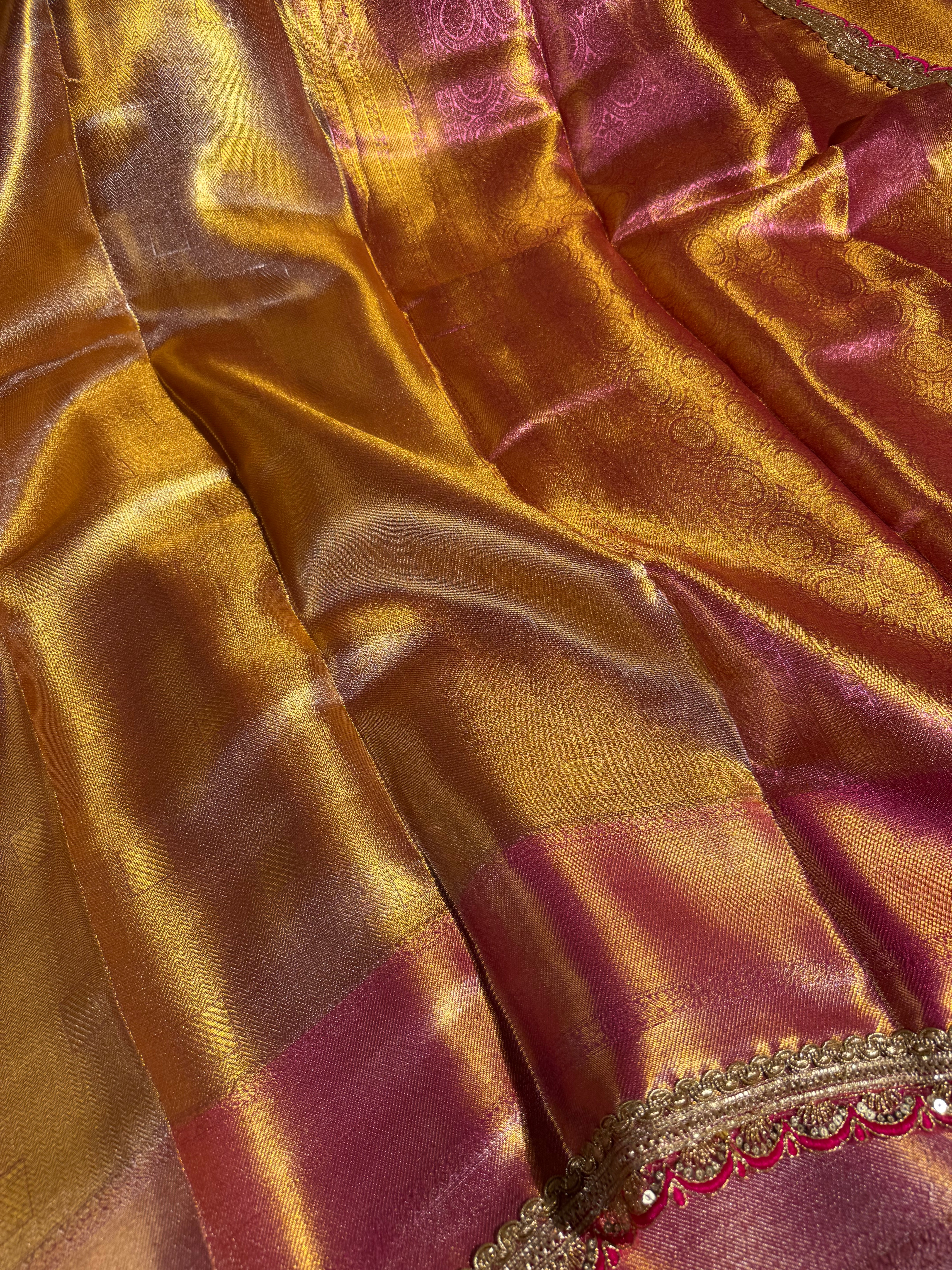 Jyothika Ma’am Inspired Kanjivaram Tissue Saree