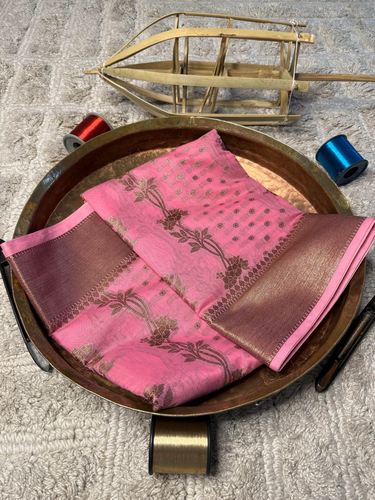 Eccentric zari weave Softsilk Banarasi Saree