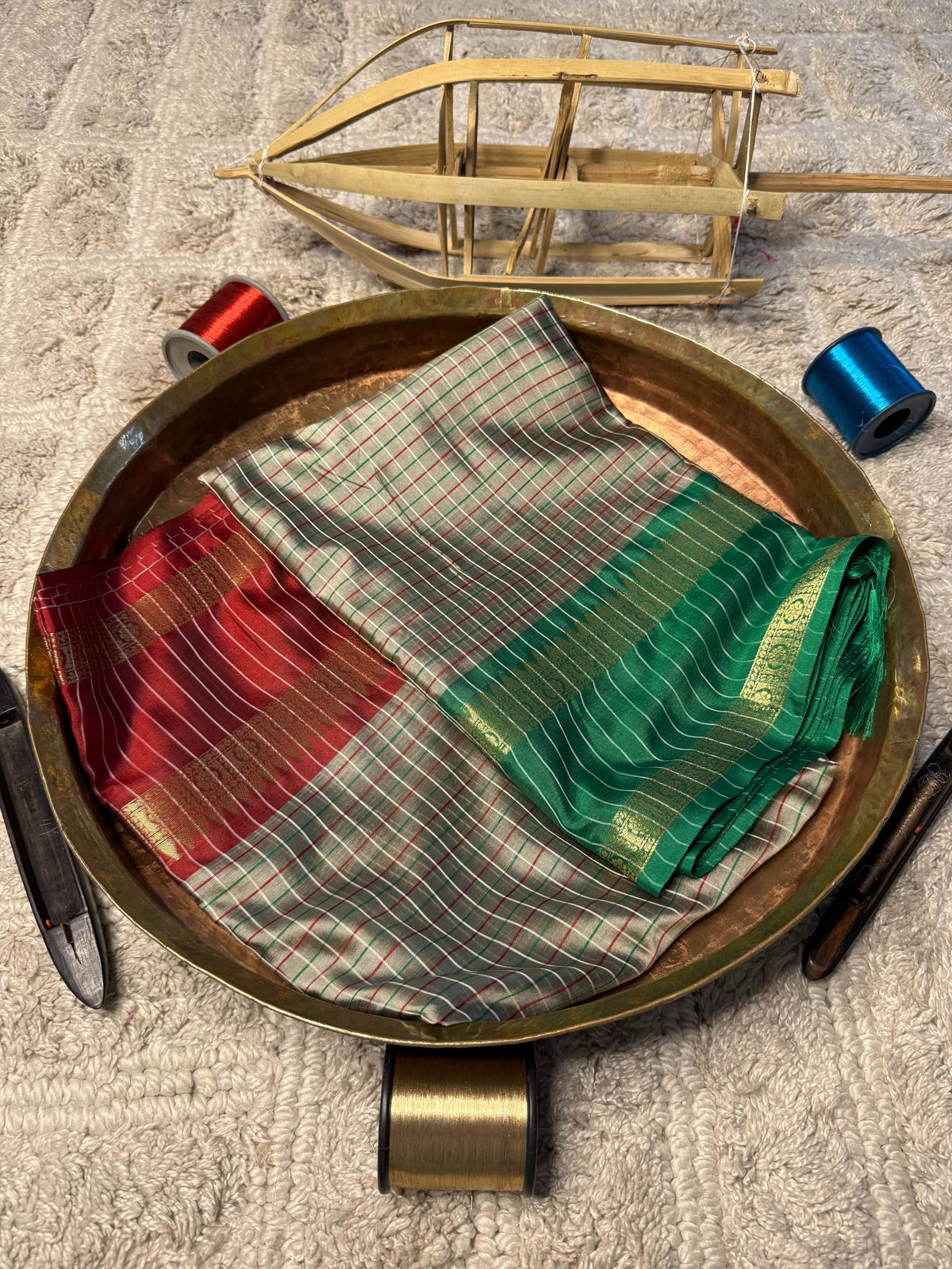Eccentric zari weave Softsilk Banarasi Saree