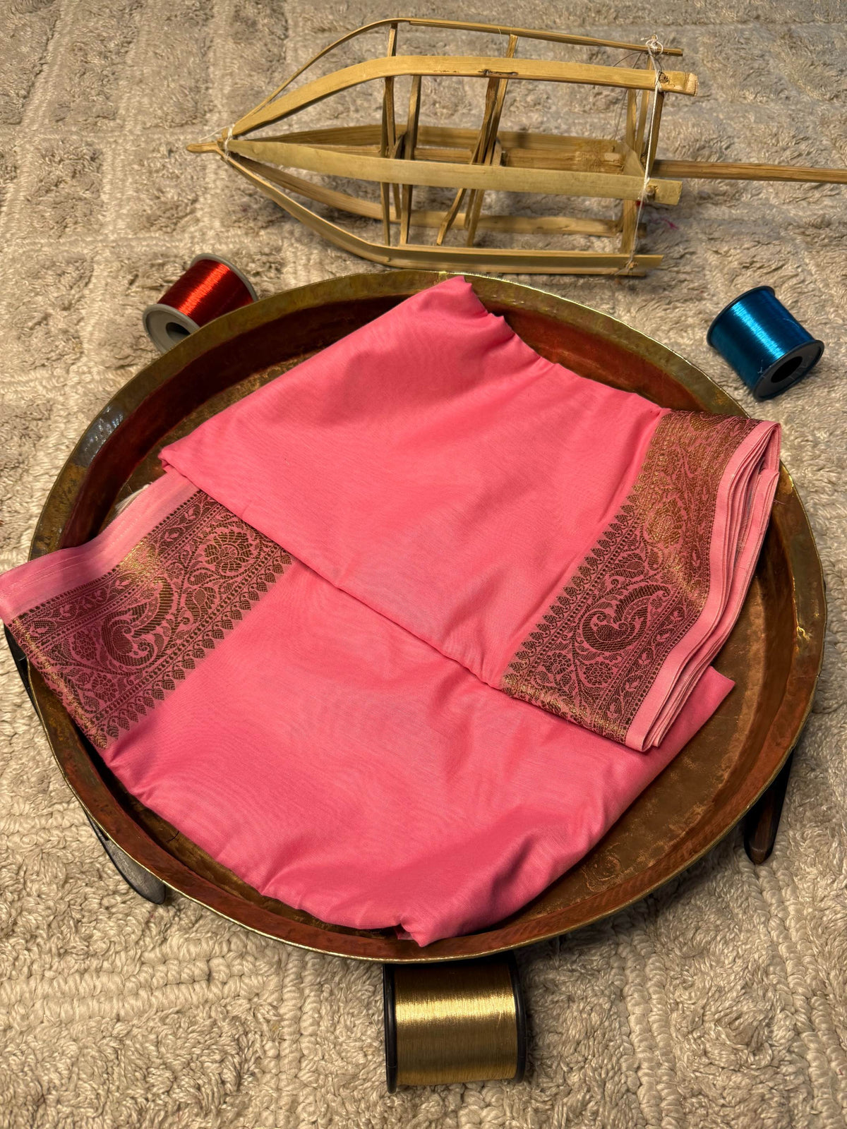Eccentric zari weave Softsilk Banarasi Saree