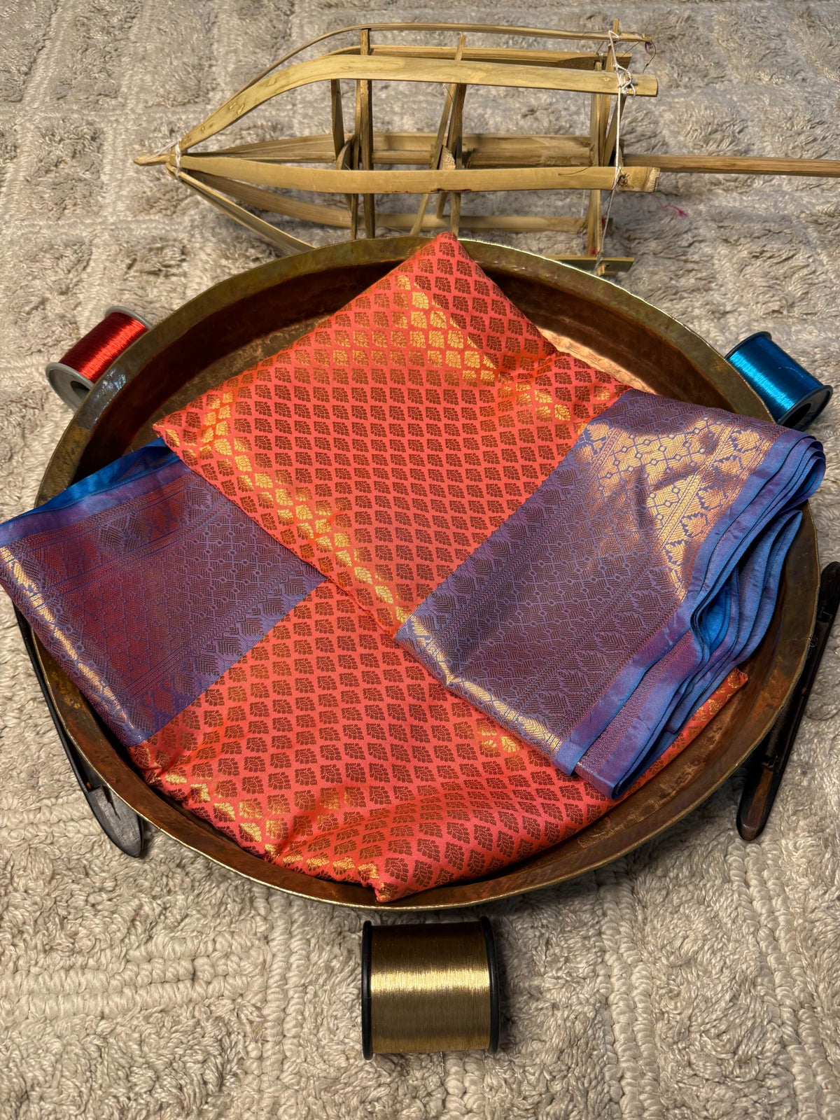 Eccentric zari weave Softsilk Banarasi Saree
