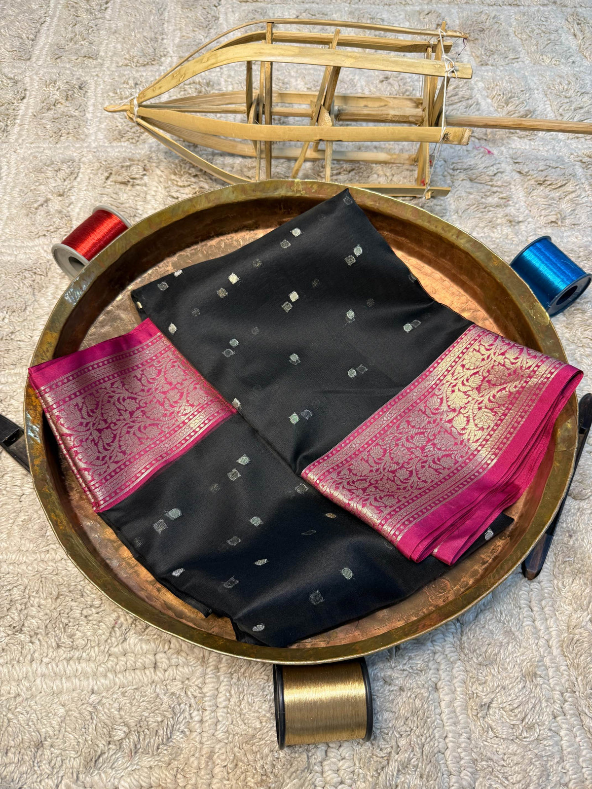 Eccentric zari weave Softsilk Banarasi Saree