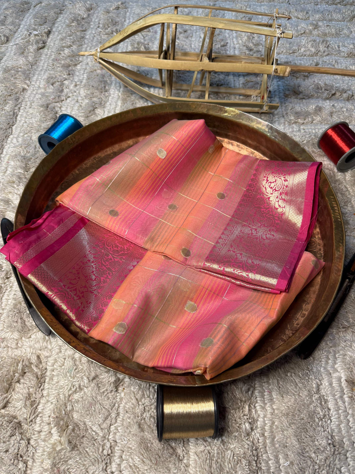 Eccentric zari weave Softsilk Banarasi Saree