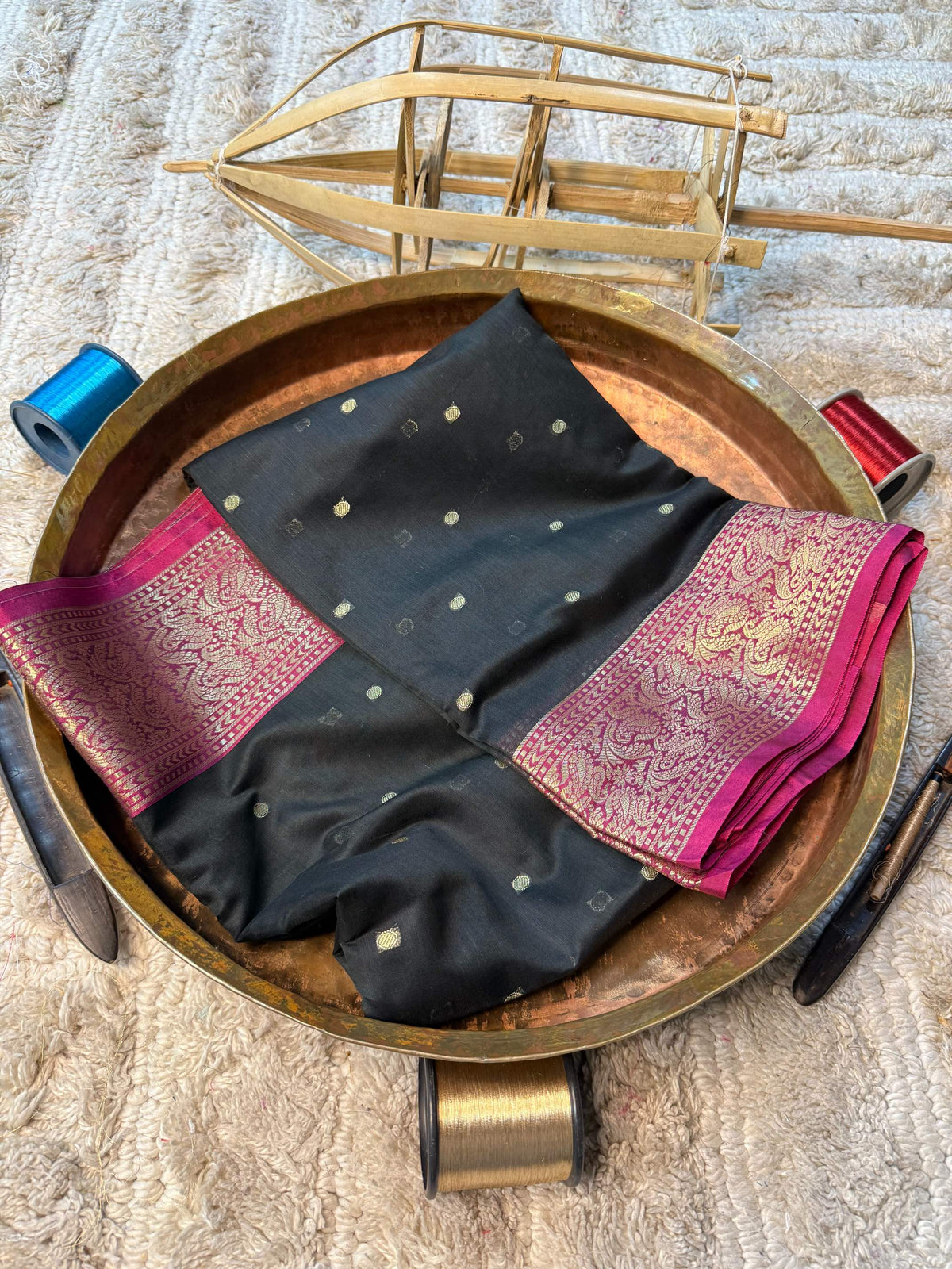 Eccentric zari weave Softsilk Banarasi Saree