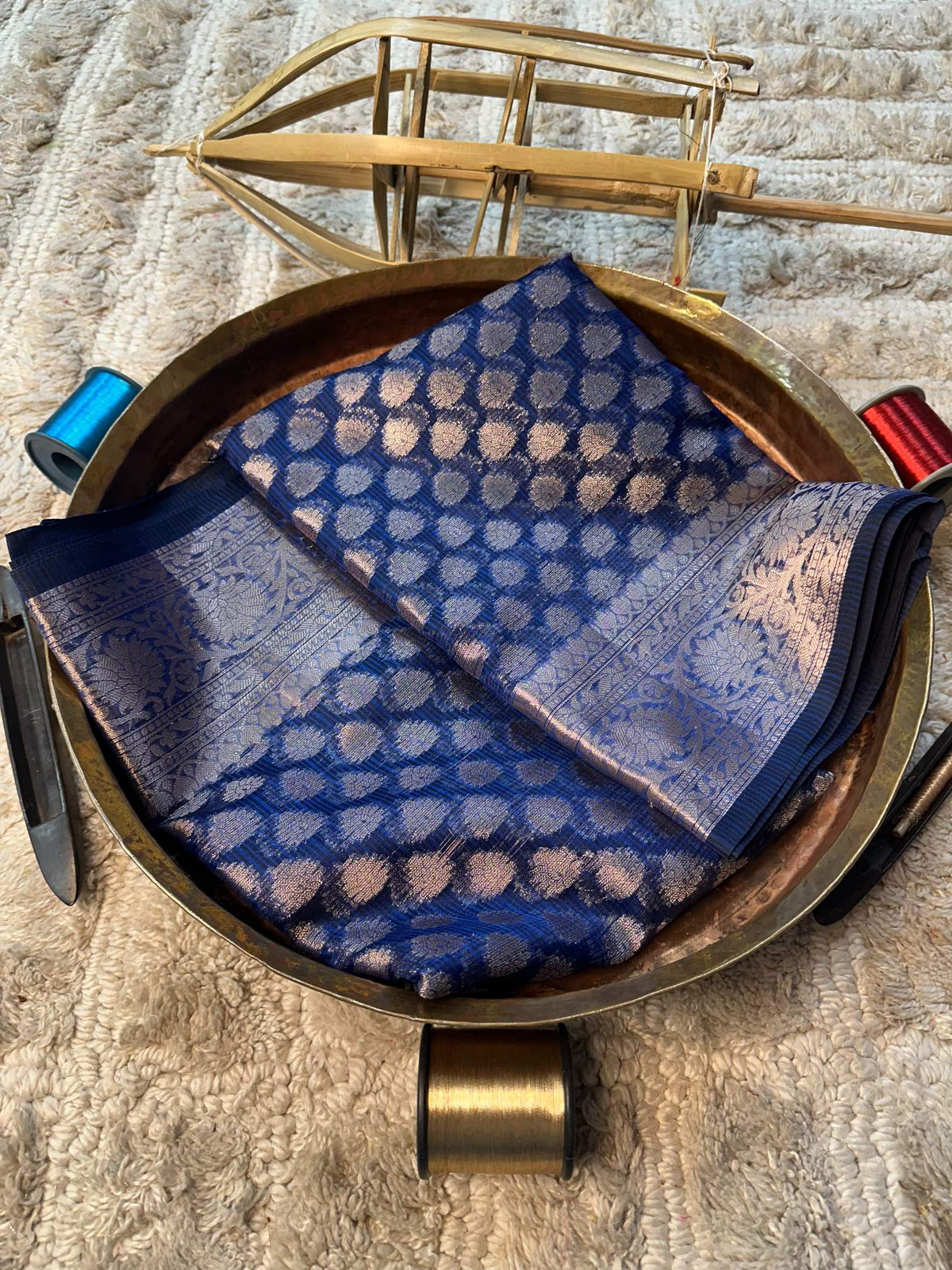 Eccentric zari weave Softsilk Banarasi Saree