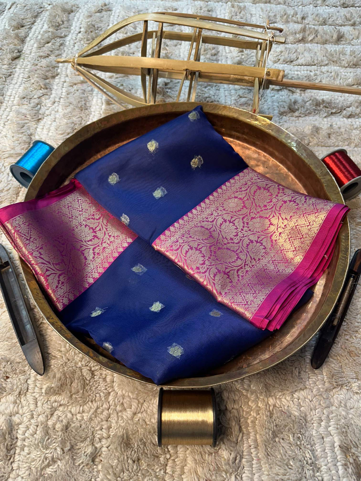 Eccentric zari weave Softsilk Banarasi Saree