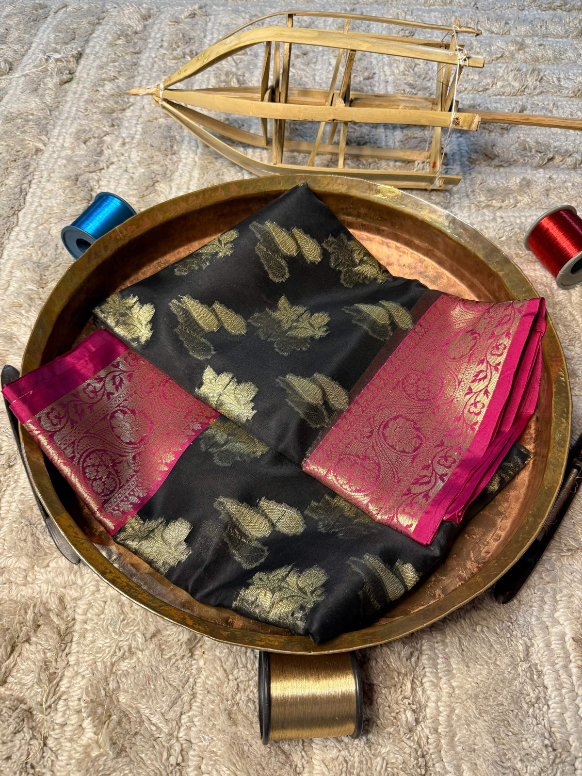 Eccentric zari weave Softsilk Banarasi Saree