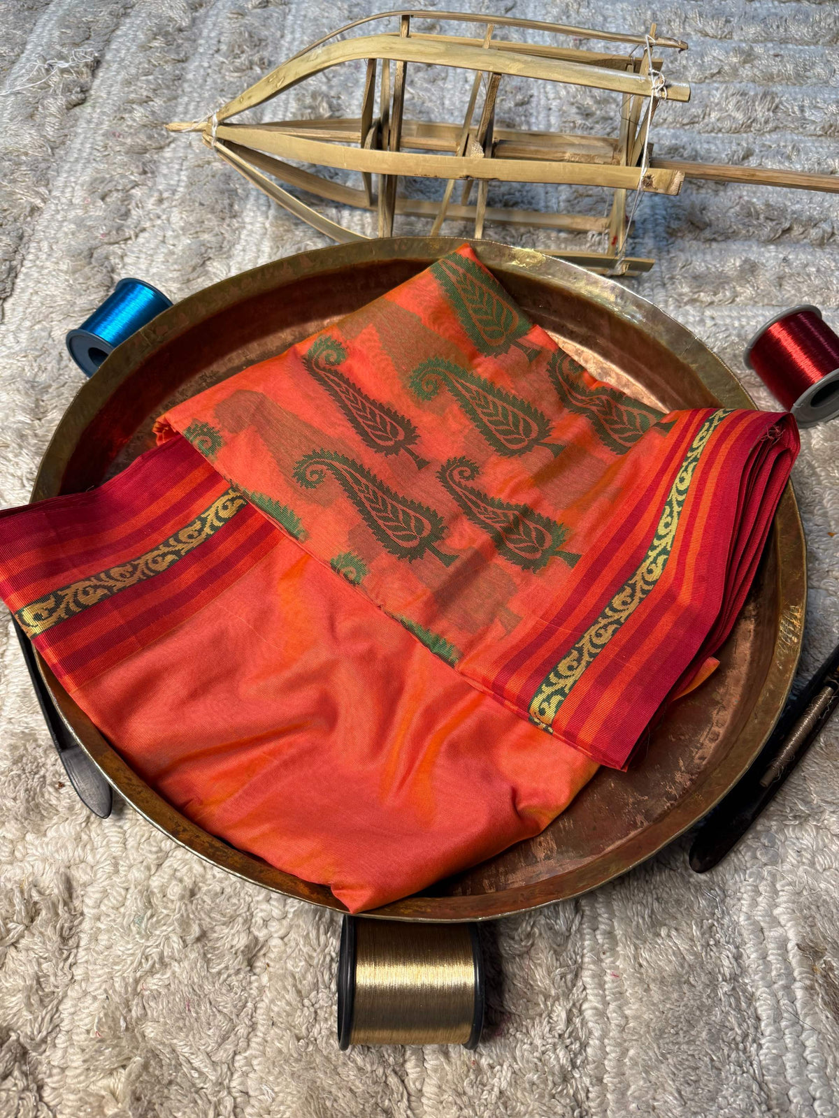 Eccentric zari weave Softsilk Banarasi Saree