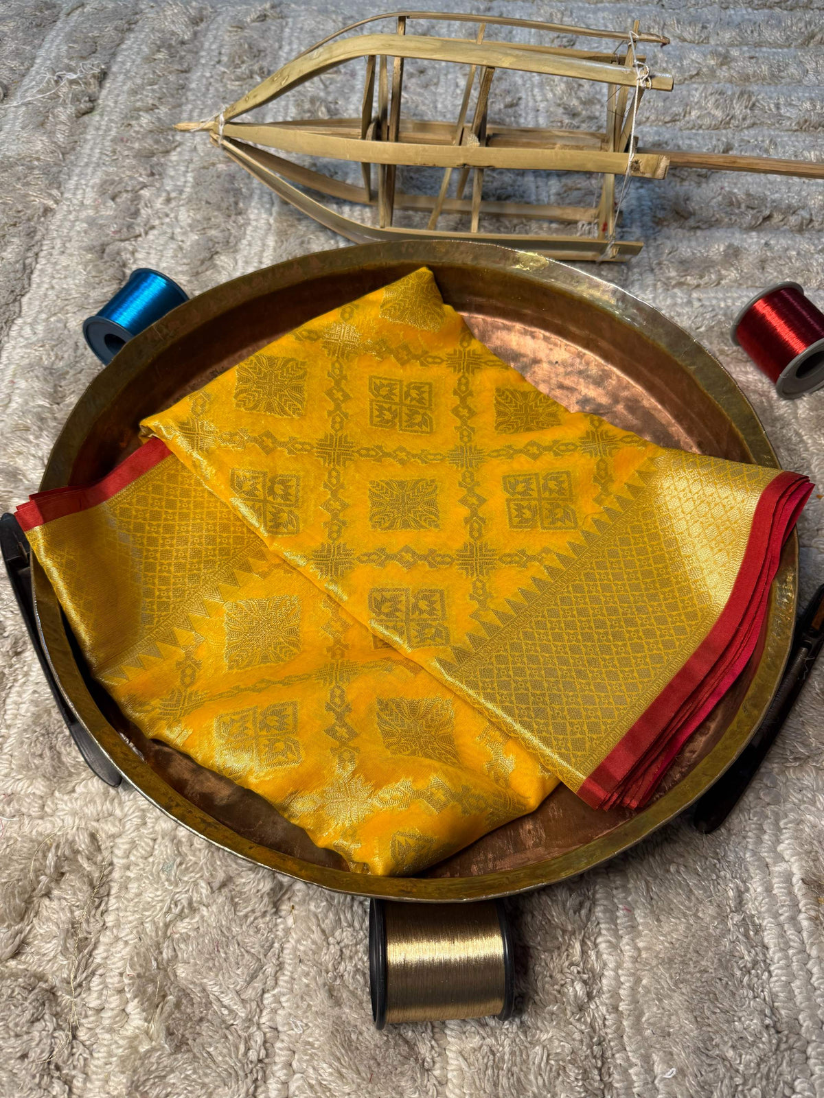 Eccentric zari weave Softsilk Banarasi Saree