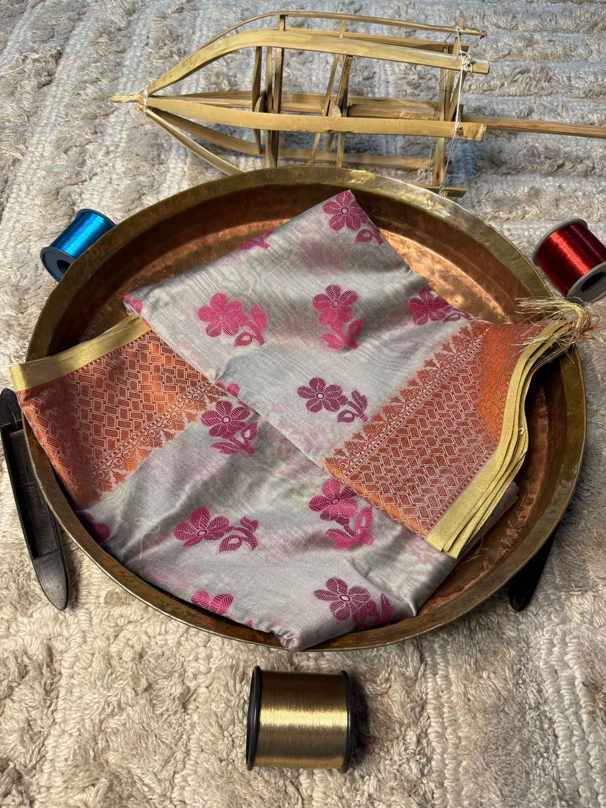 Eccentric zari weave Softsilk Banarasi Saree