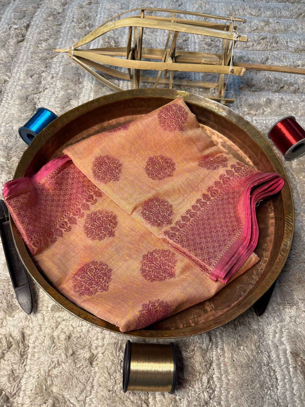 Eccentric zari weave Softsilk Banarasi Saree