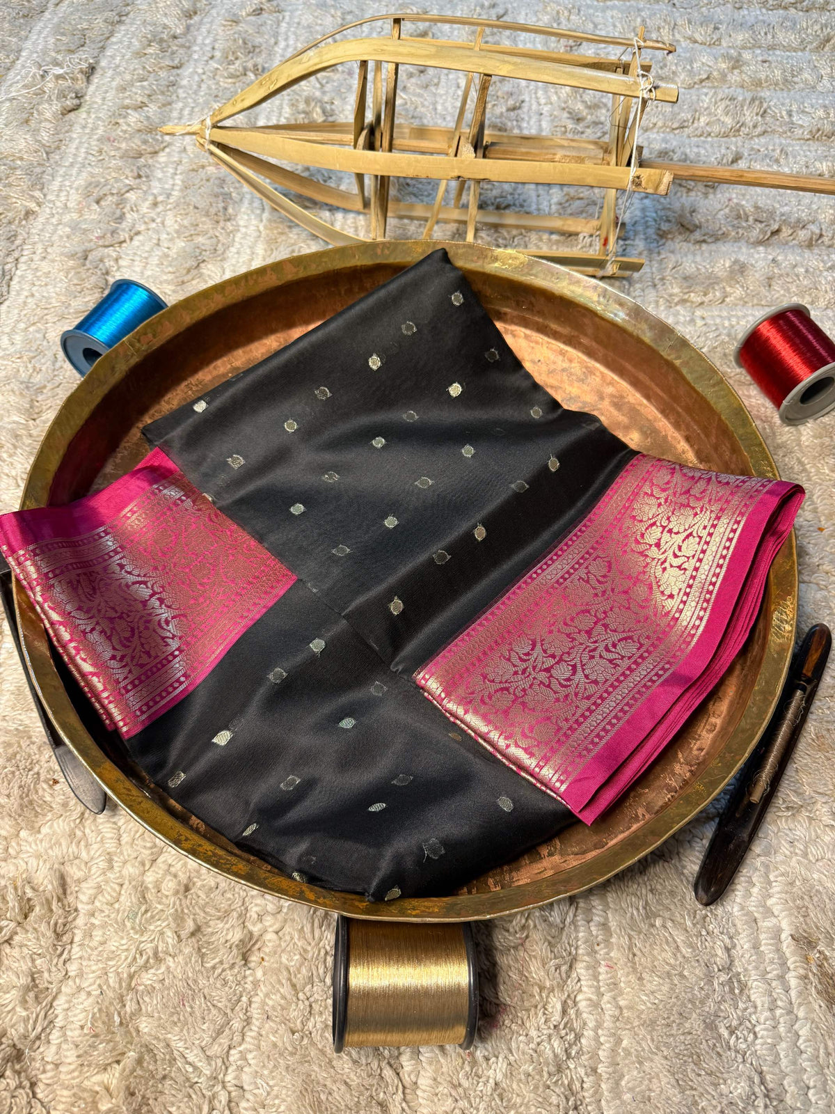 Eccentric zari weave Softsilk Banarasi Saree