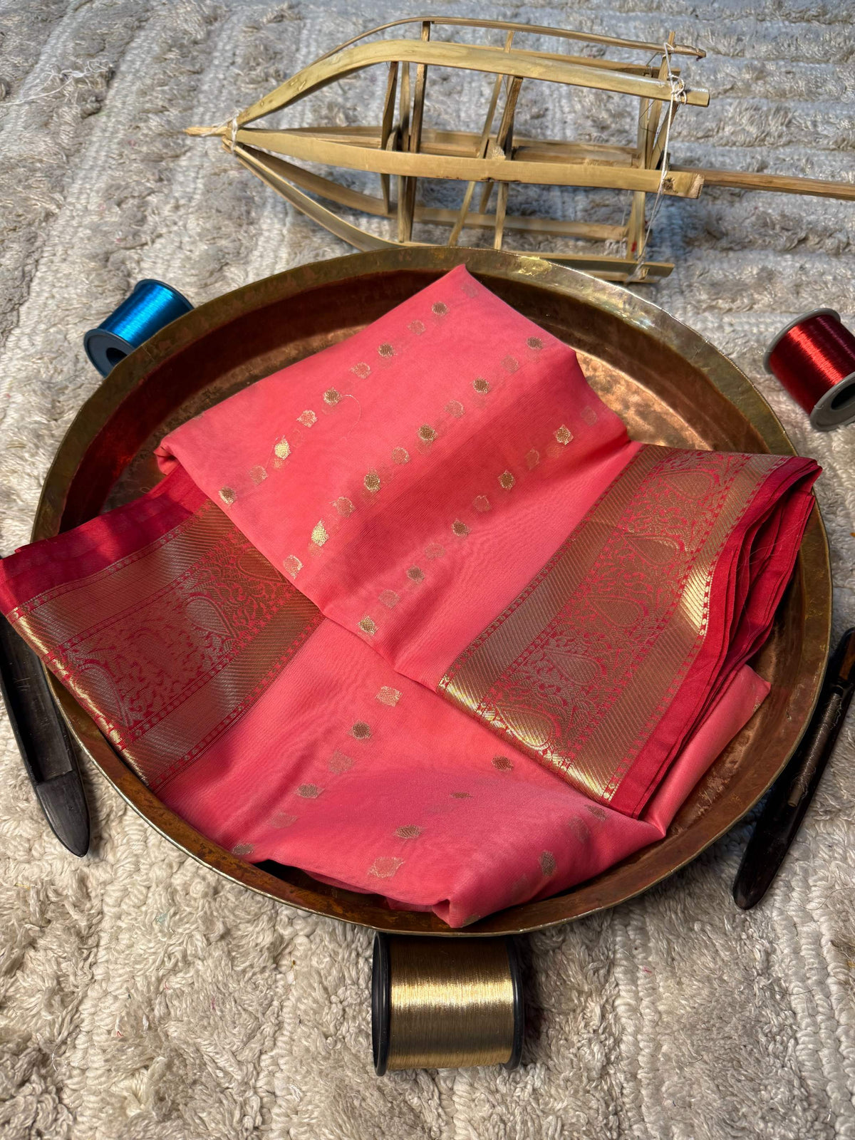 Eccentric zari weave Softsilk Banarasi Saree