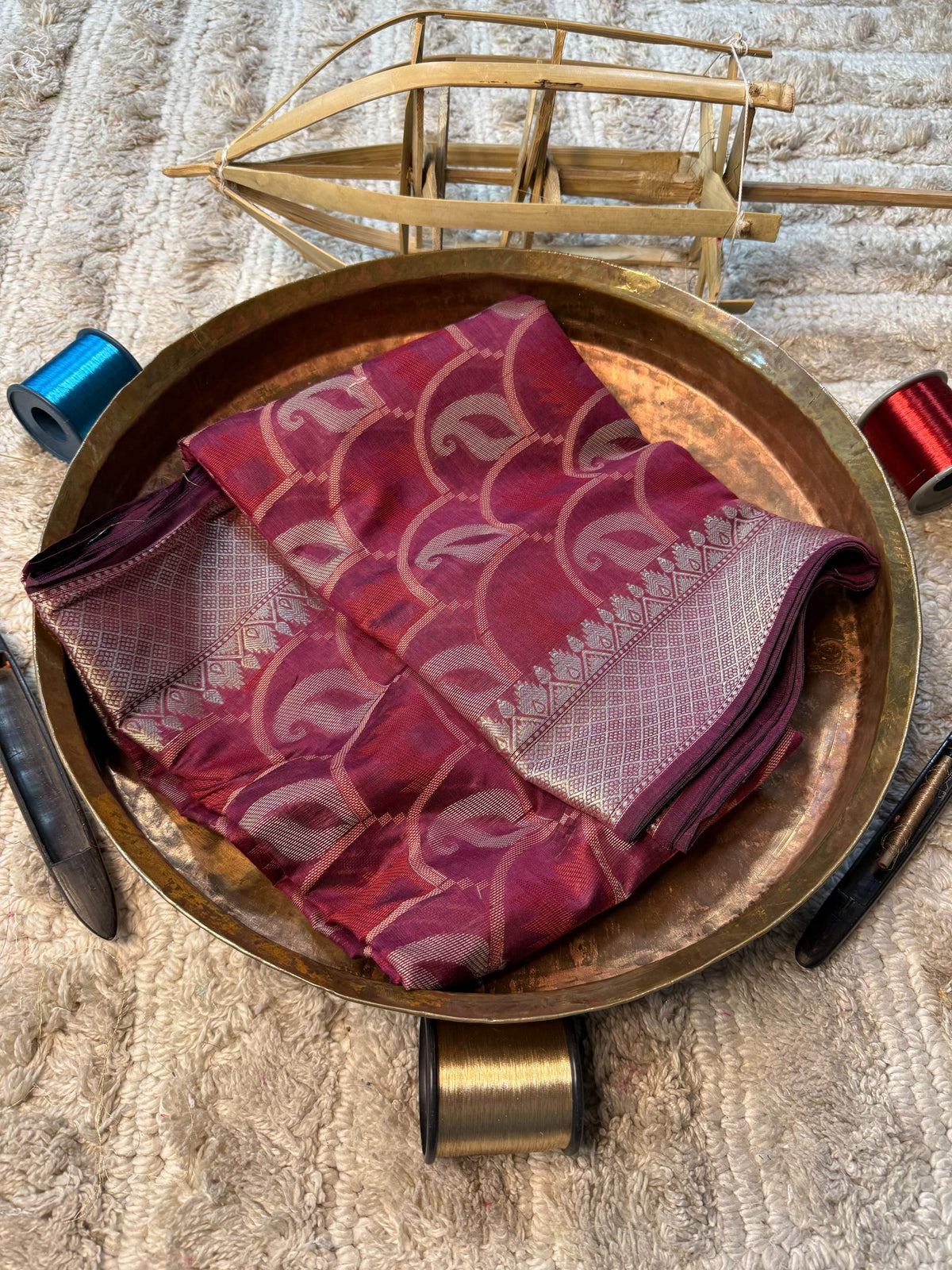 Eccentric zari weave Softsilk Banarasi Saree