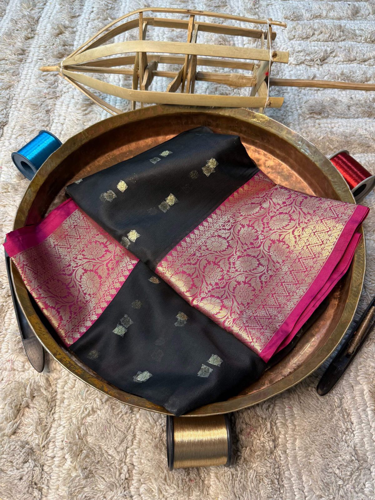 Eccentric zari weave Softsilk Banarasi Saree