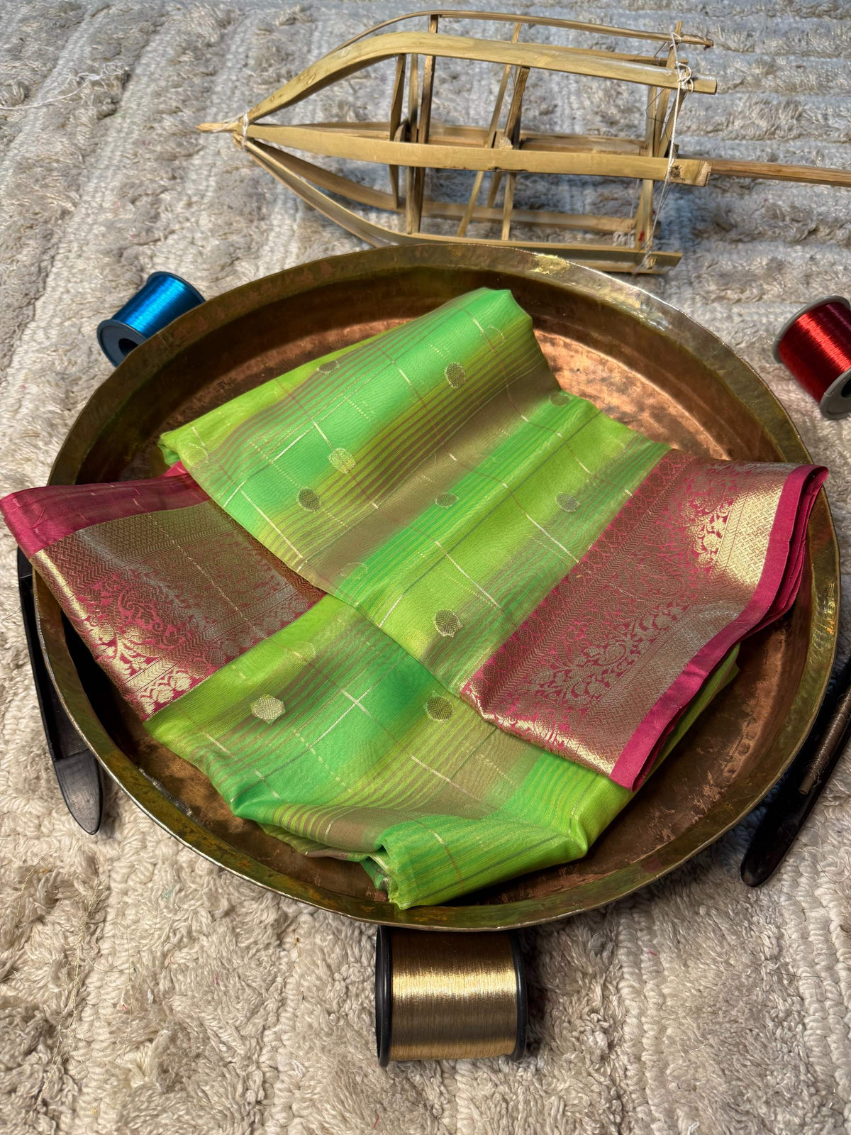 Eccentric zari weave Softsilk Banarasi Saree