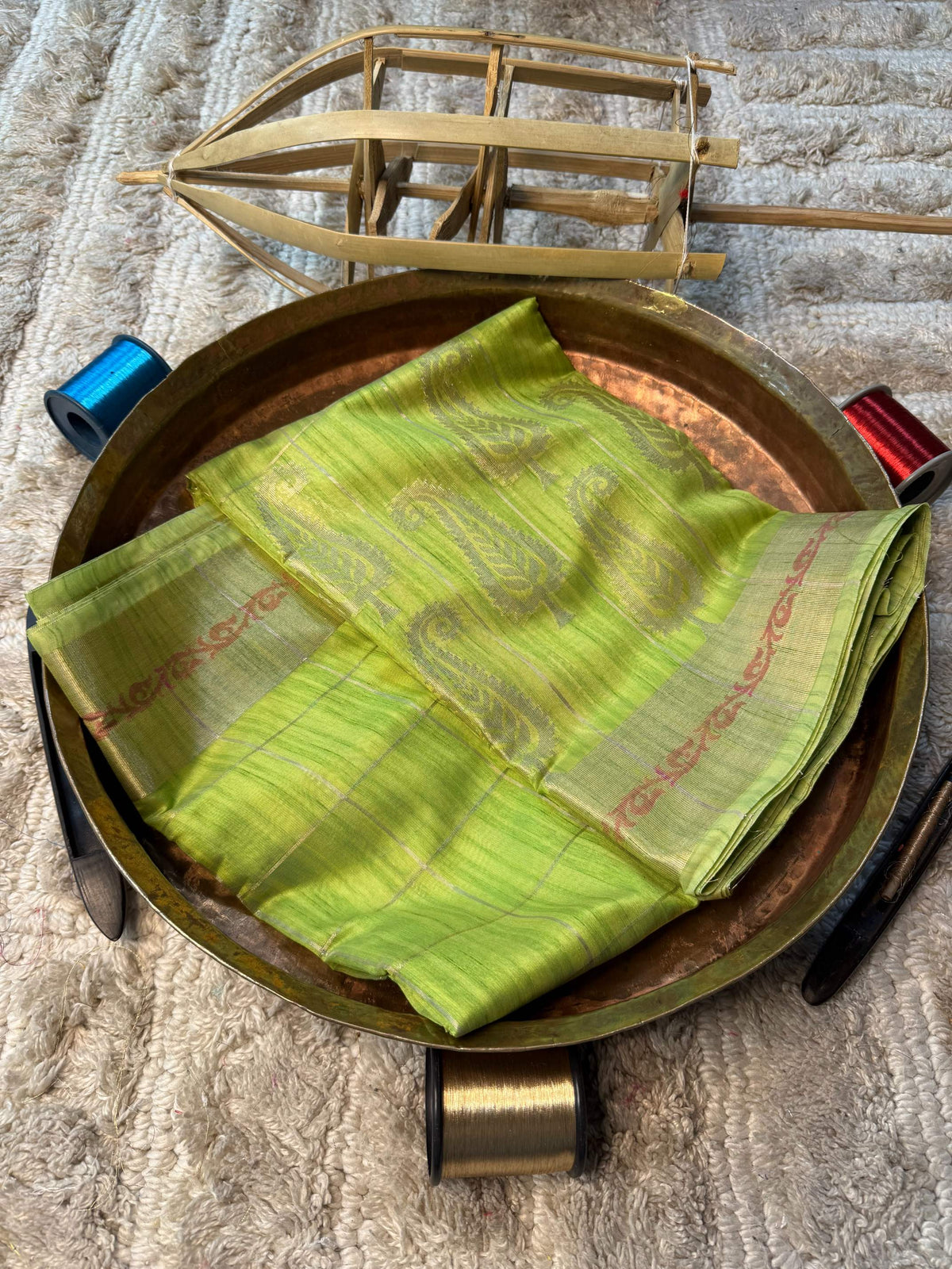 Eccentric zari weave Softsilk Banarasi Saree