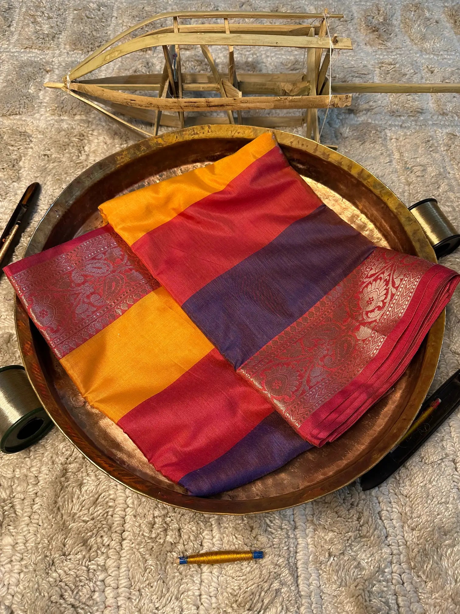 Eccentric Zari Weave Softsilk Banarasi Saree