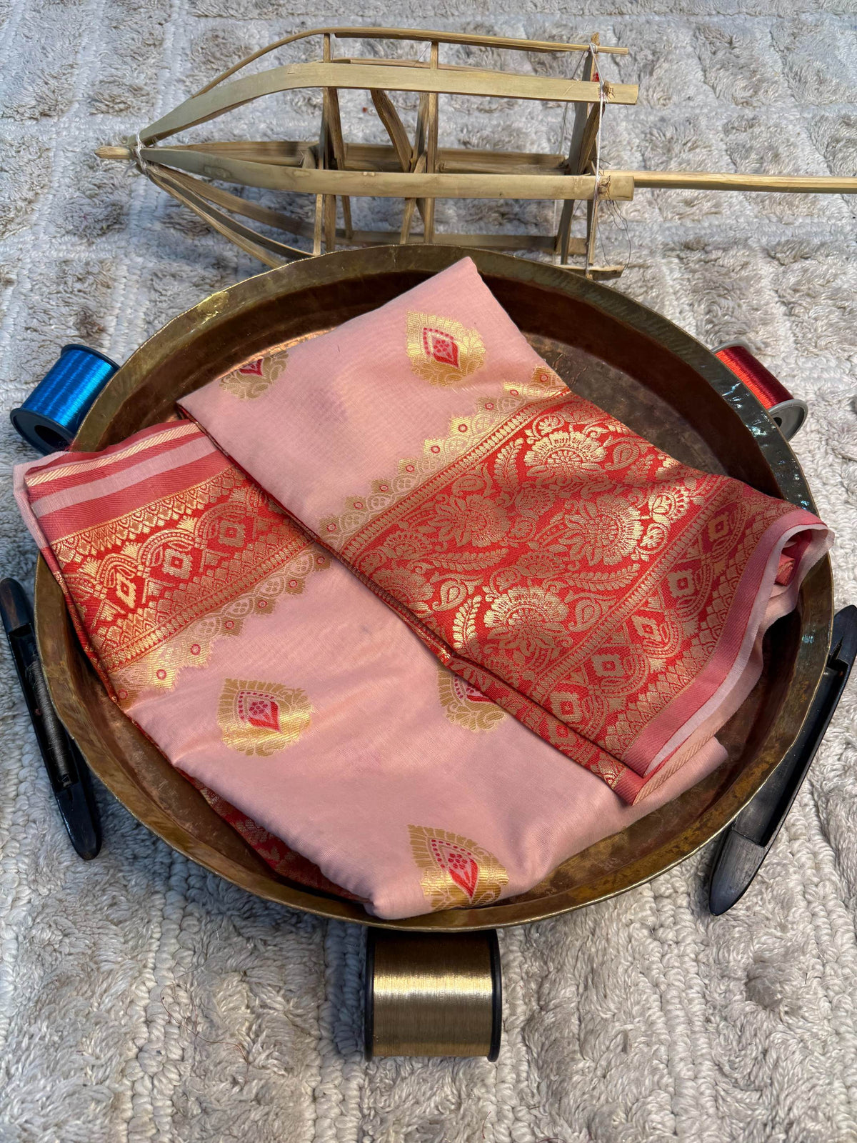 Eccentric zari weave Softsilk Banarasi Saree