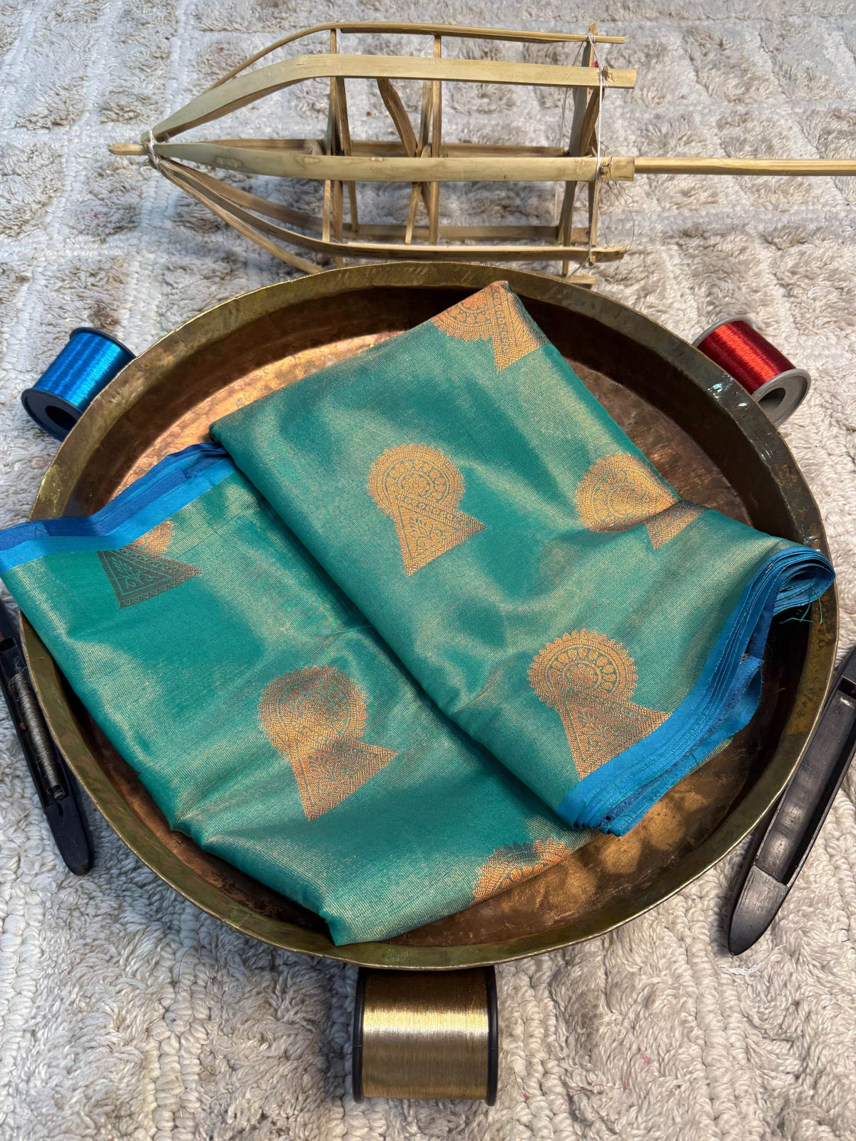 Eccentric zari weave Softsilk Banarasi Saree