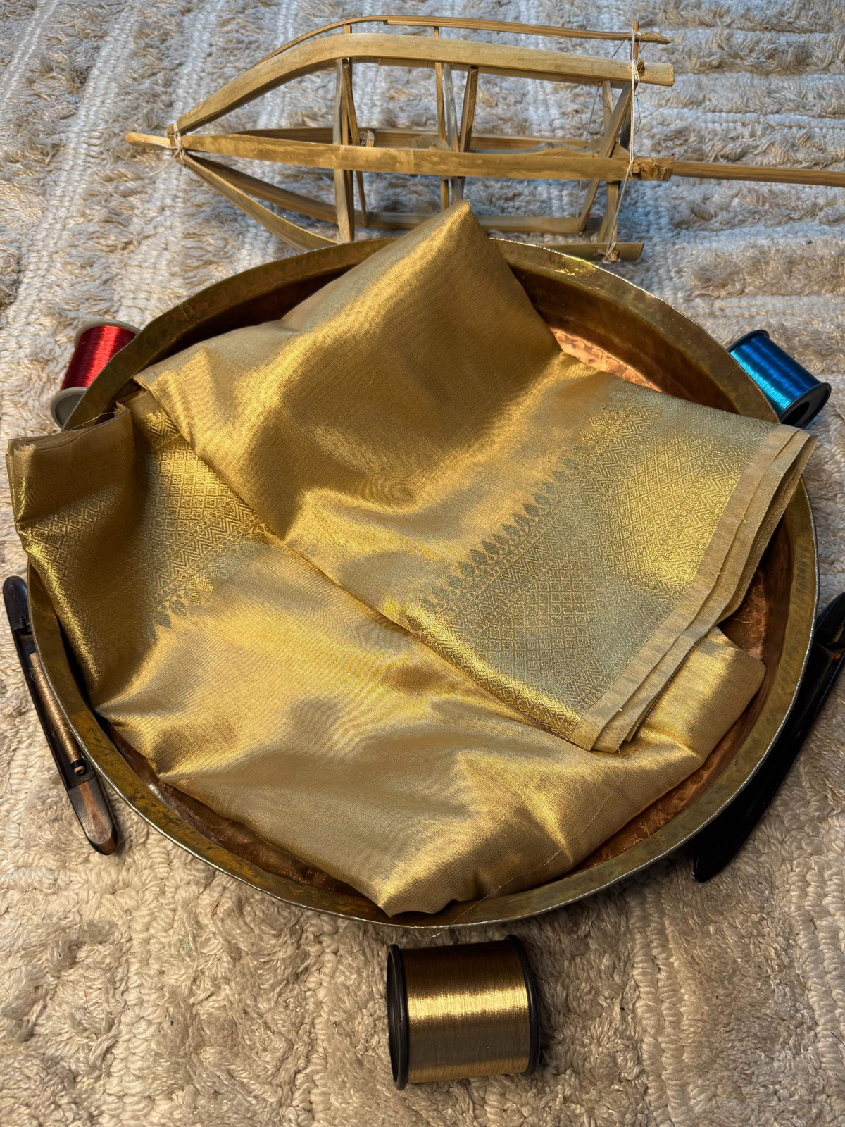 Eccentric zari weave Softsilk Banarasi Saree