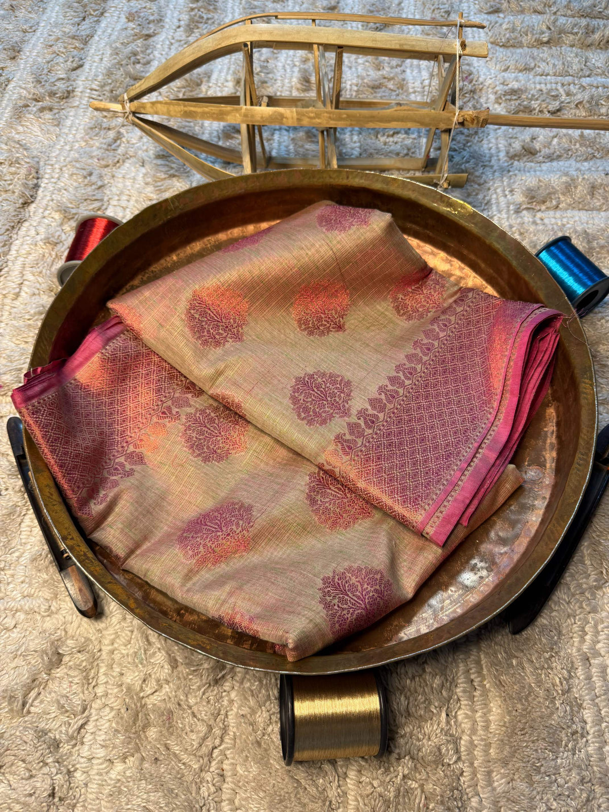 Eccentric zari weave Softsilk Banarasi Saree