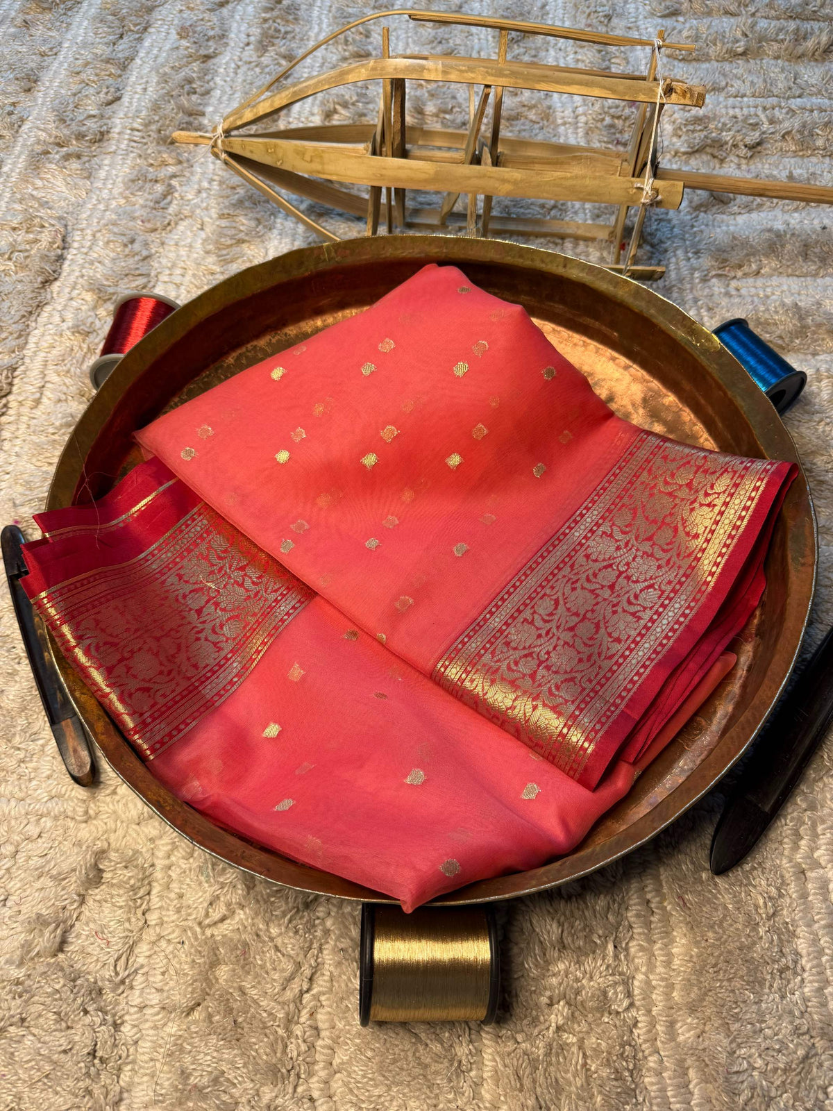 Eccentric zari weave Softsilk Banarasi Saree