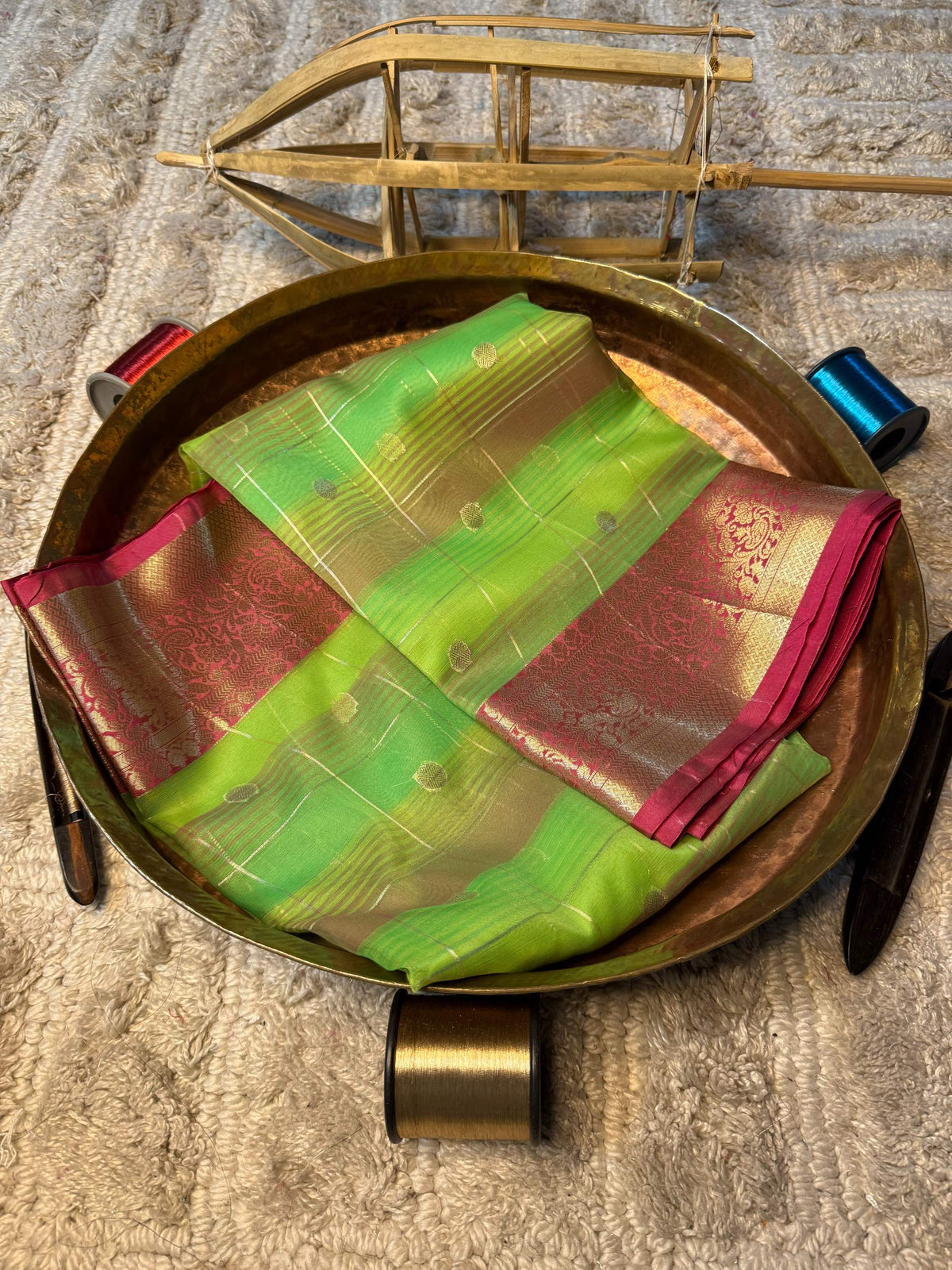 Eccentric zari weave Softsilk Banarasi Saree