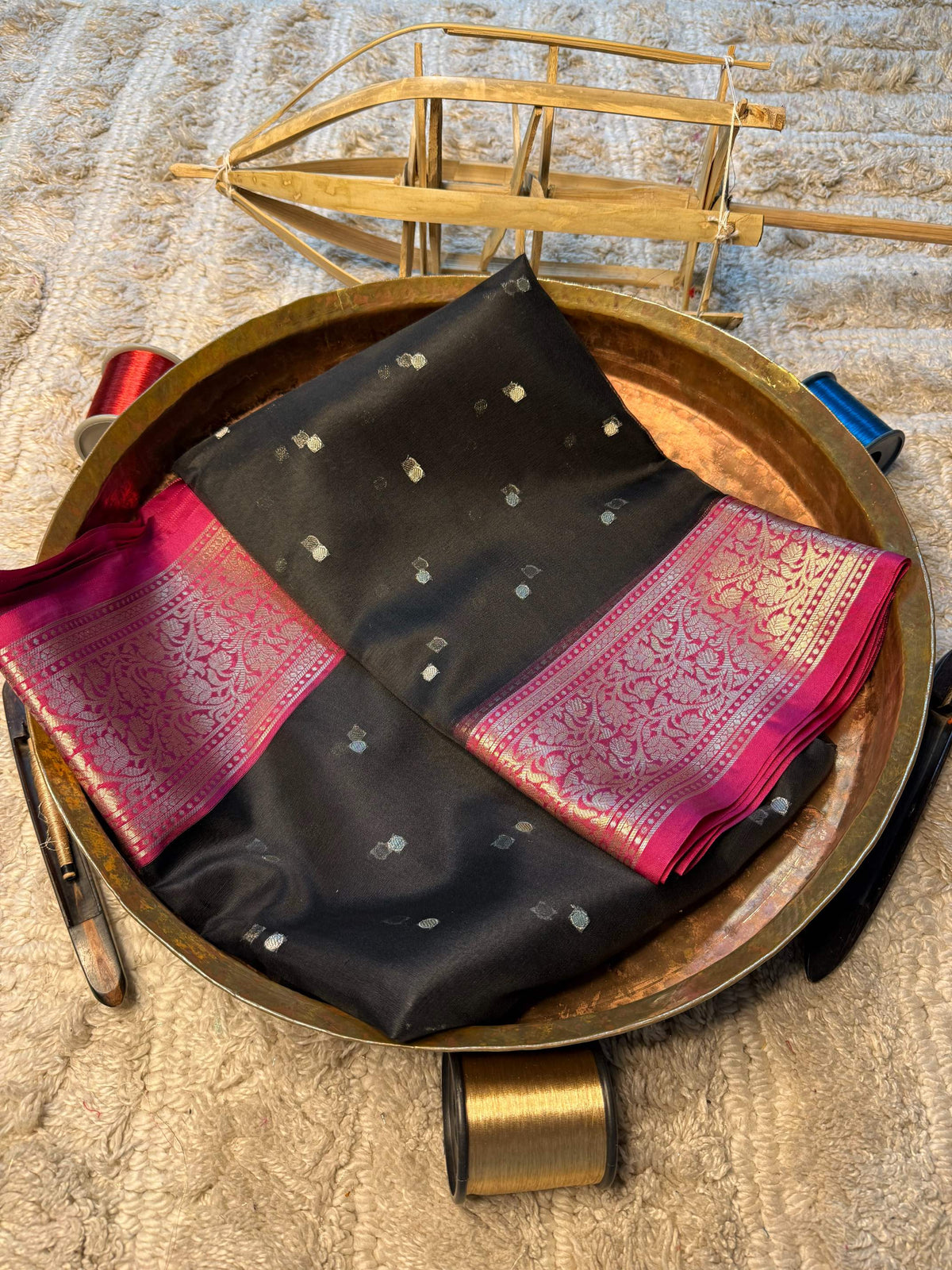 Eccentric zari weave Softsilk Banarasi Saree