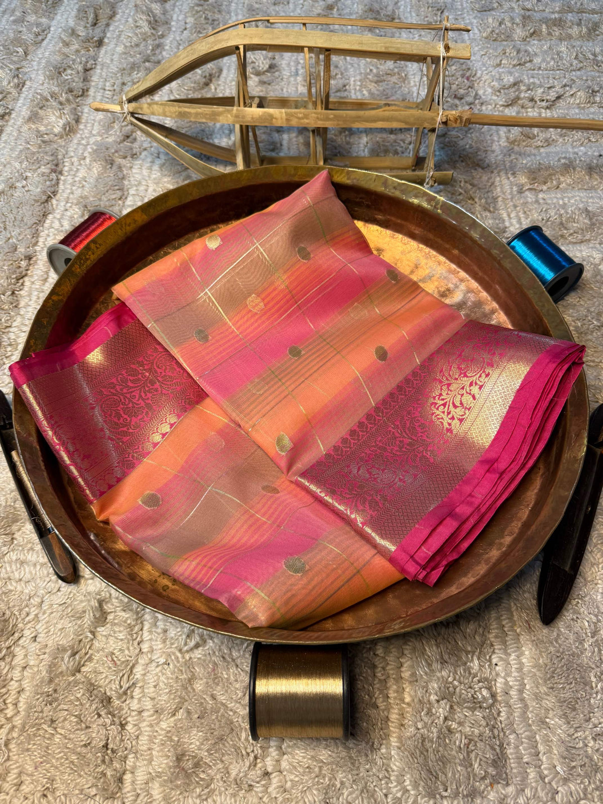 Eccentric zari weave Softsilk Banarasi Saree